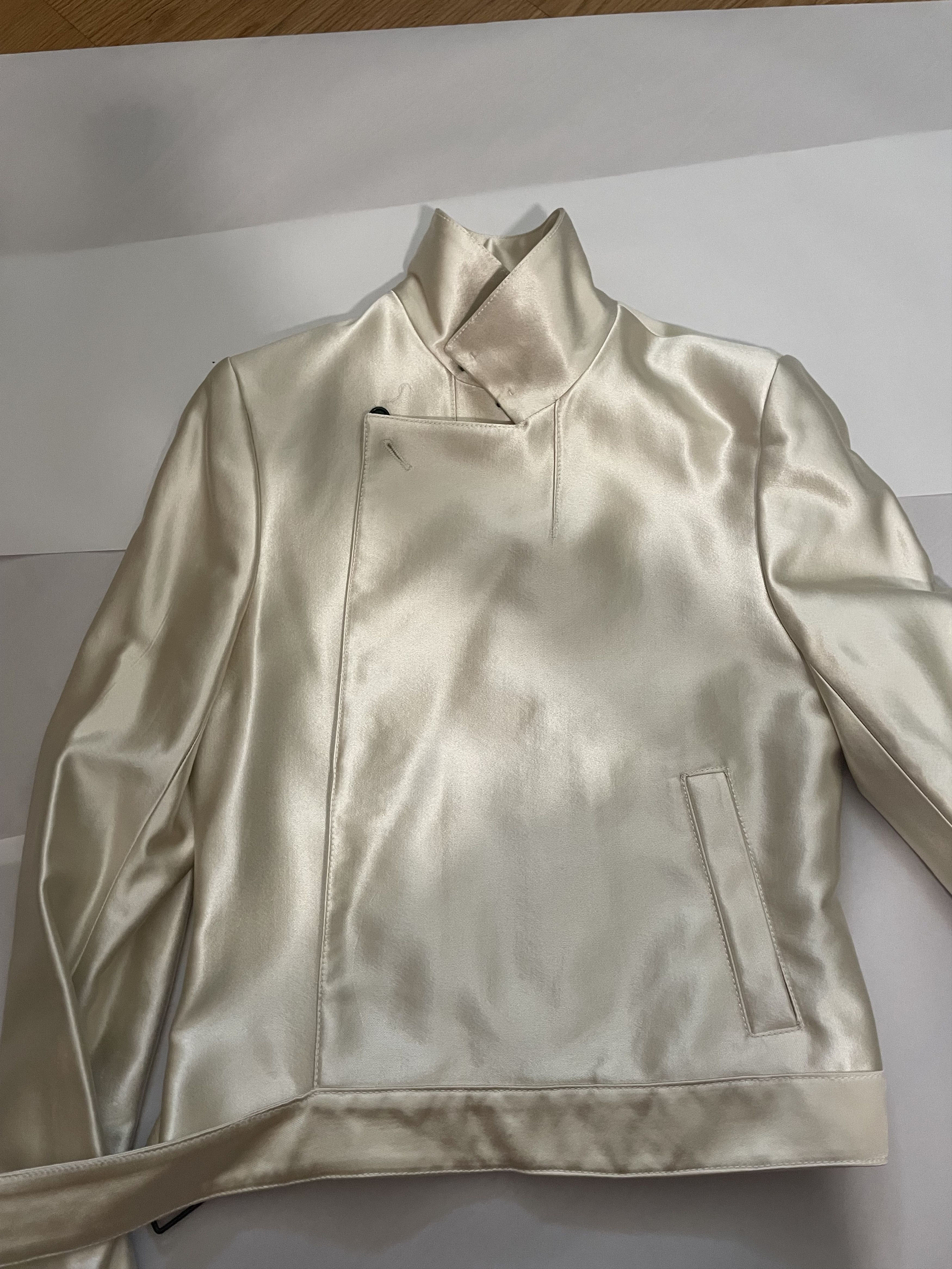 Ann Demeulemeester Ann Demeulemeester Satin Tailored Jacket in XXS Size US XXS / EU 40 - 3 Thumbnail