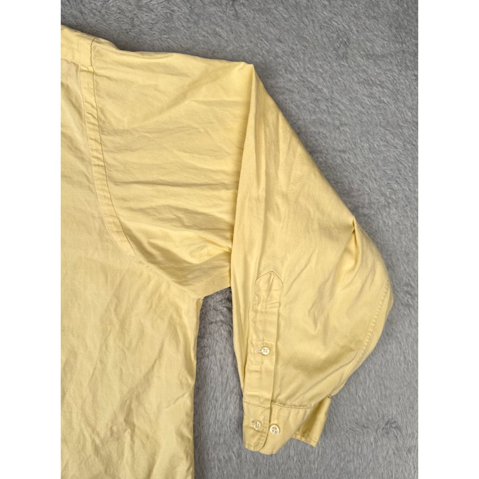 Polo Ralph Lauren Ralph Lauren Shirt Men 18 Yellow Button Up 100% Cotton Long Sleeve Pony (Regular) Vintage? No Size US XXL / EU 58 / 5 - 2 Thumbnail