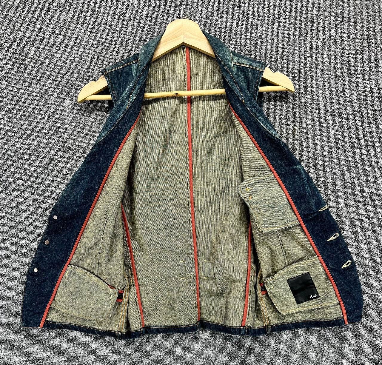 Japanese Brand Vintage Haib Rare Denim Vest Size M / US 6-8 / IT 42-44 - 3 Thumbnail