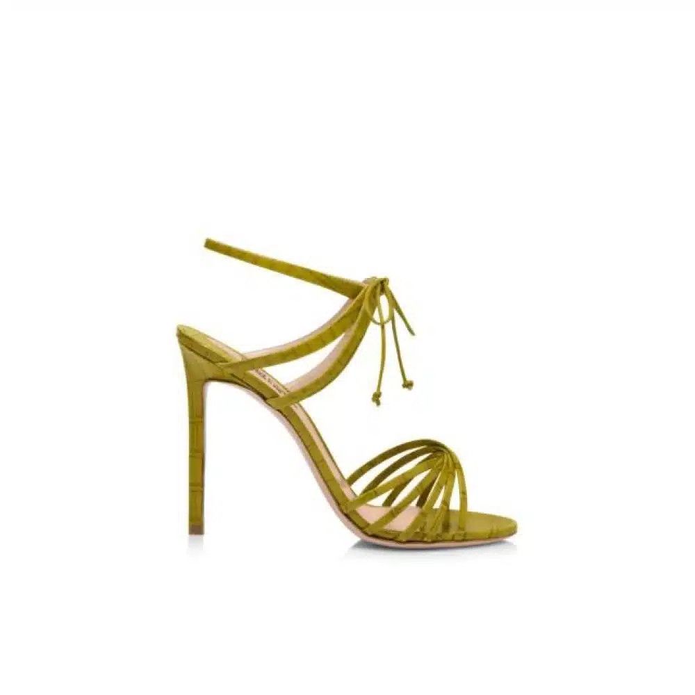 Tom Ford o1loc1c0425 W3496 Angelika Ankle Strap Sandals in Chartreuse Size US 8 / IT 38 - 1 Thumbnail