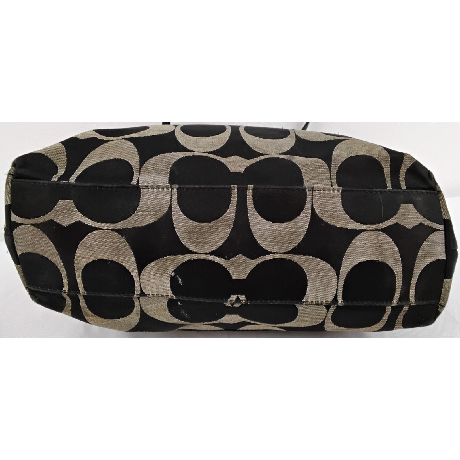 Coach Coach Signature Laura Tote Bag Black/Gray Leather F18335 Size ONE SIZE - 7 Thumbnail