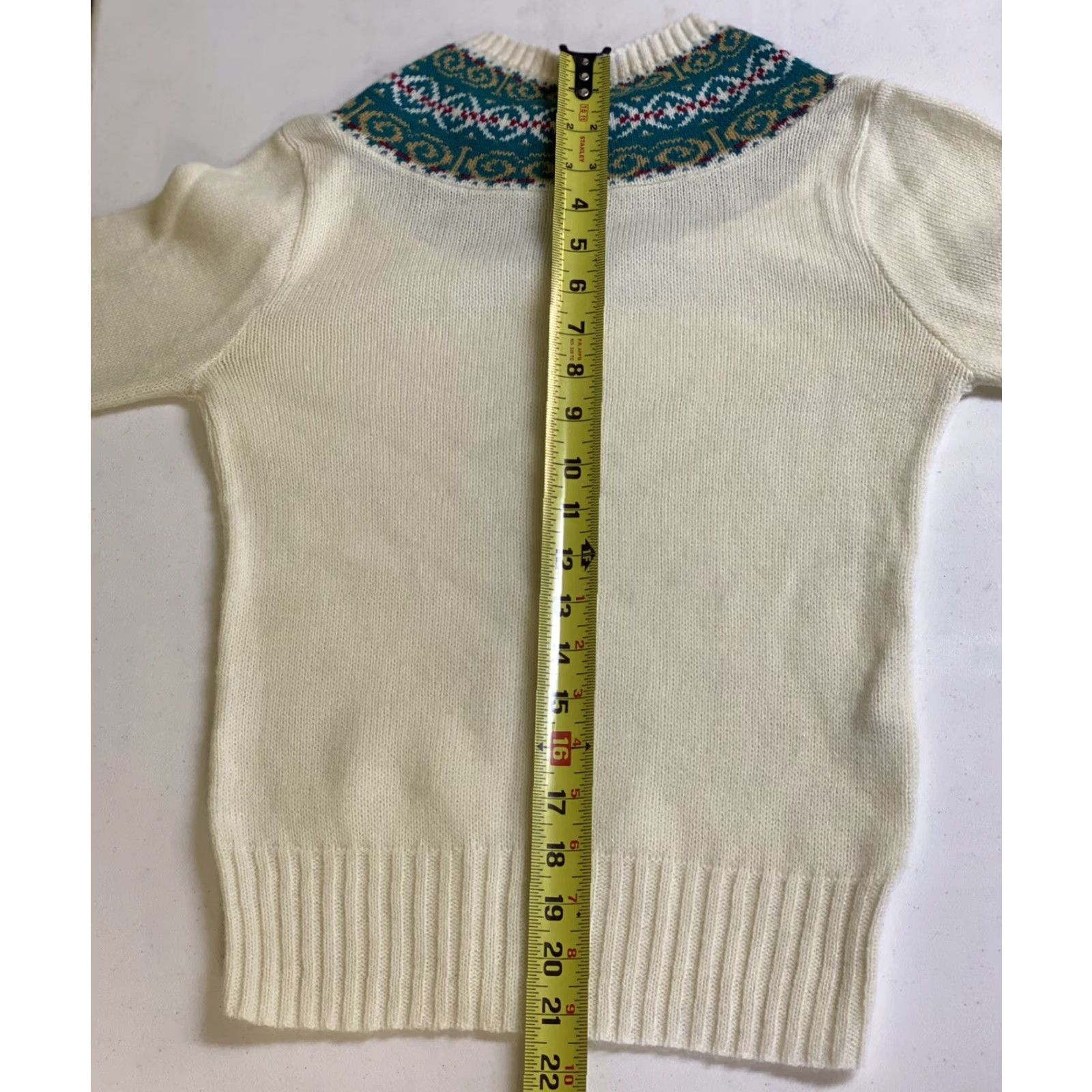 Vintage VINTAGE Cream Garland Acrylic Long Sleeve Crew Neck Sweater Women's S Size S / US 4 / IT 40 - 7 Thumbnail