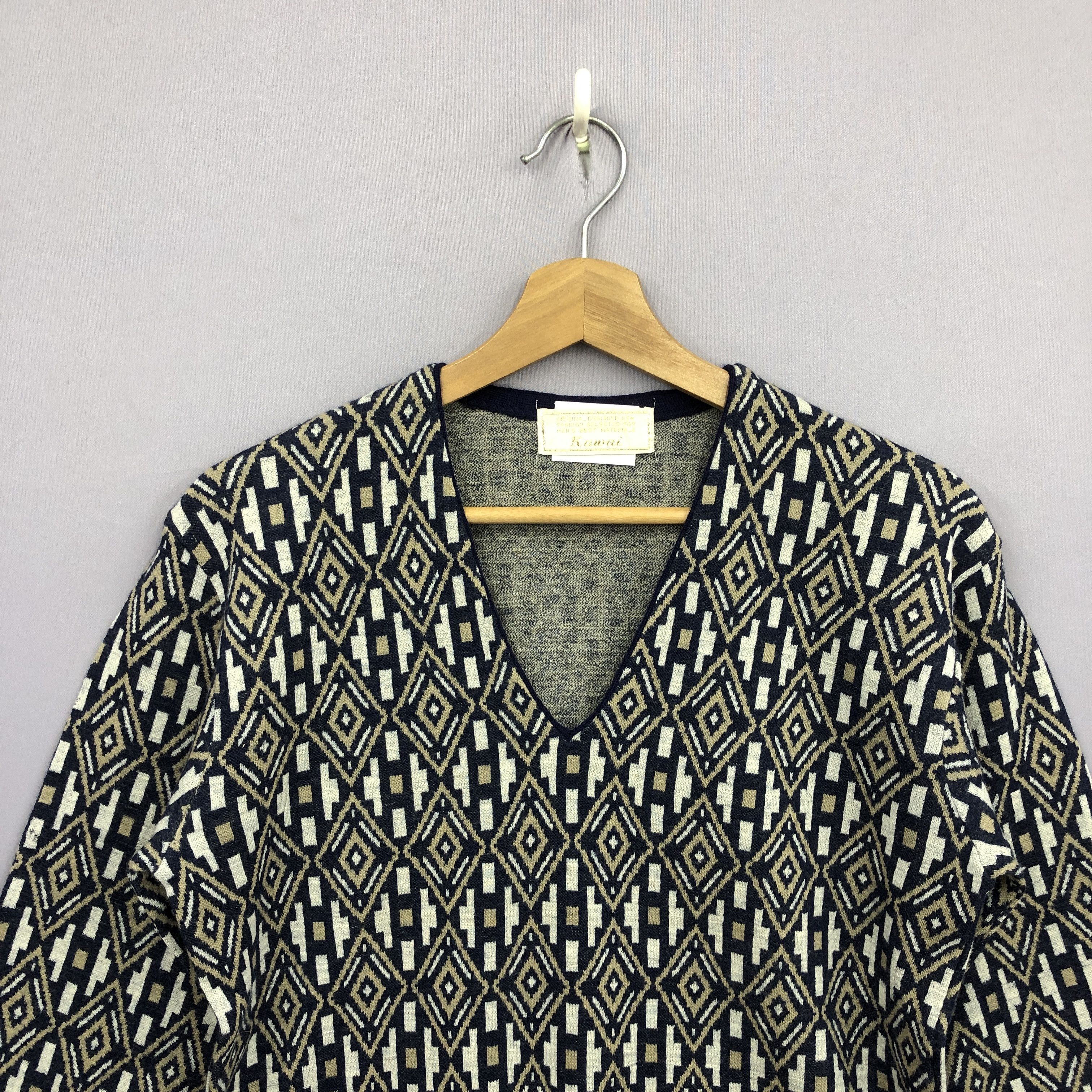 Aran Isles Knitwear Vintage Psychedelic Pattern Knit Sweater Sweatshirt Jumper Size US S / EU 44-46 / 1 - 3 Thumbnail
