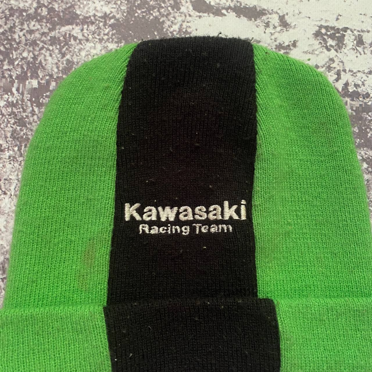Japanese Brand Kawasaki hype y2k streetwear racing style Hat Beane Size ONE SIZE - 2 Thumbnail