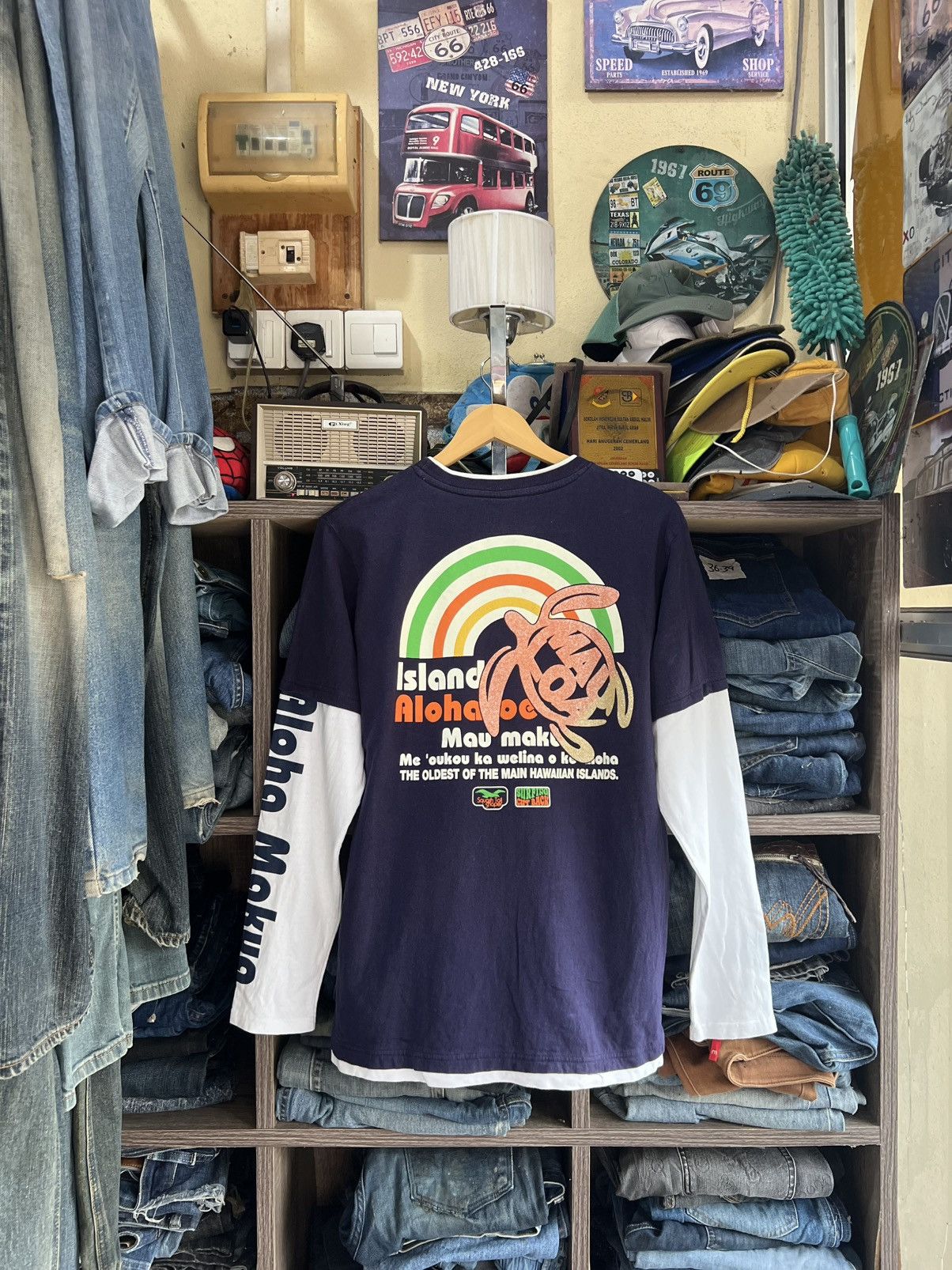 Japanese Brand 🔥Mauloa Hawaiian Islands Long Sleeve Size US M / EU 48-50 / 2 - 3 Thumbnail