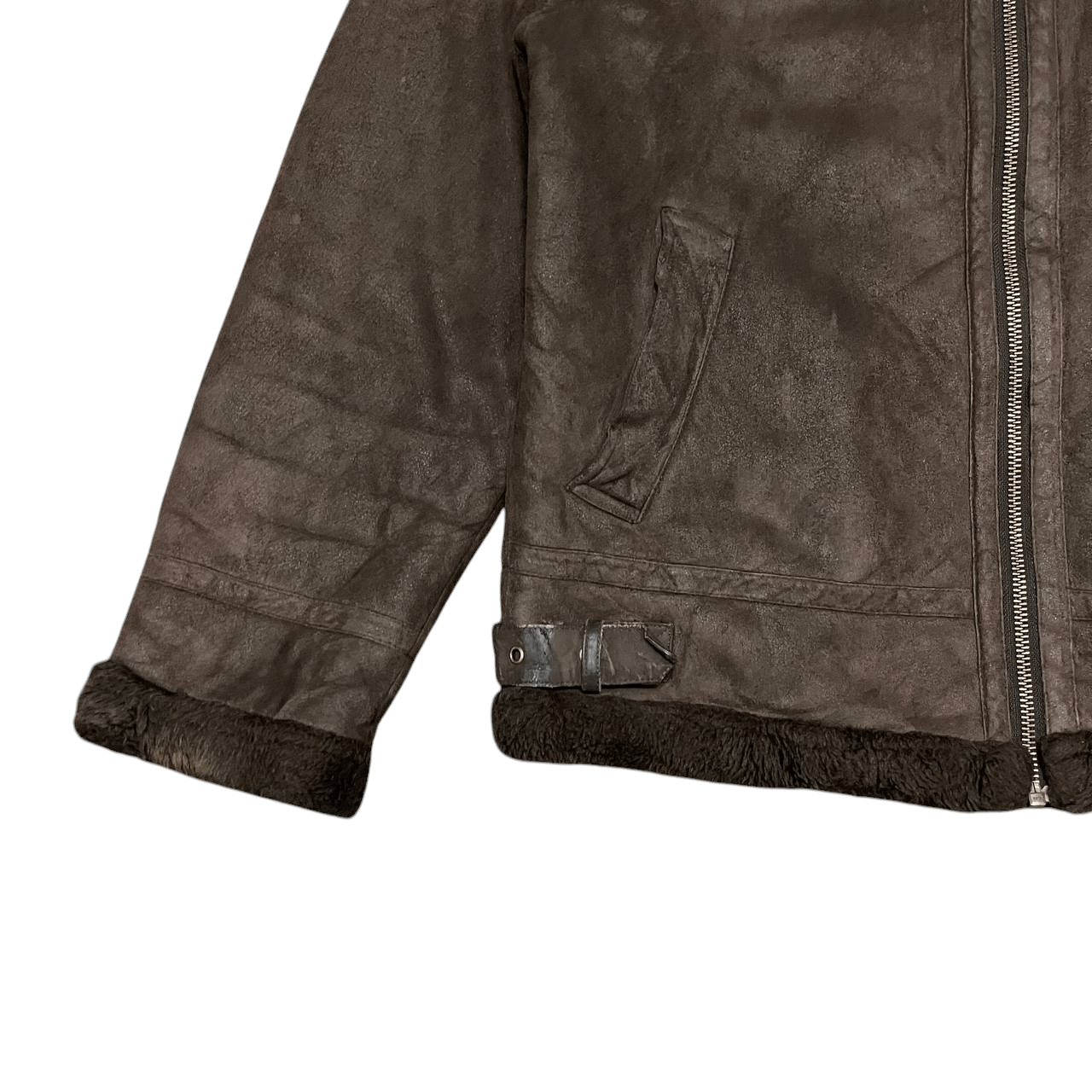 Kansai Yamamoto Vintage Kansai Jeans Shearling Jacket Size US L / EU 52-54 / 3 - 3 Thumbnail