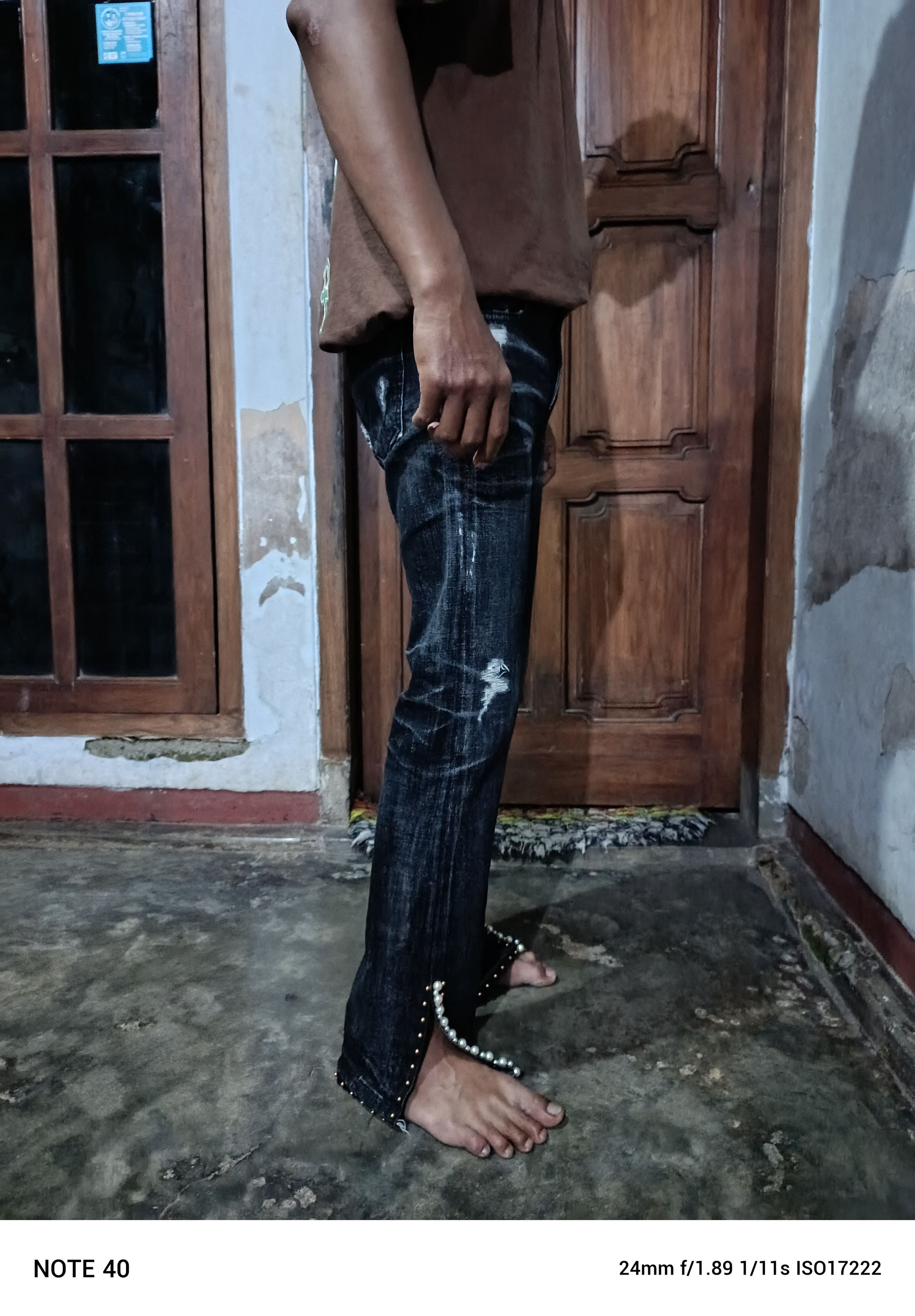 If Six Was Nine × Japanese Brand × Le Grande Bleu (L.G.B.) 2000s Japanese flare bootcut black wash denim Size US 28 / EU 44 - 1 Thumbnail