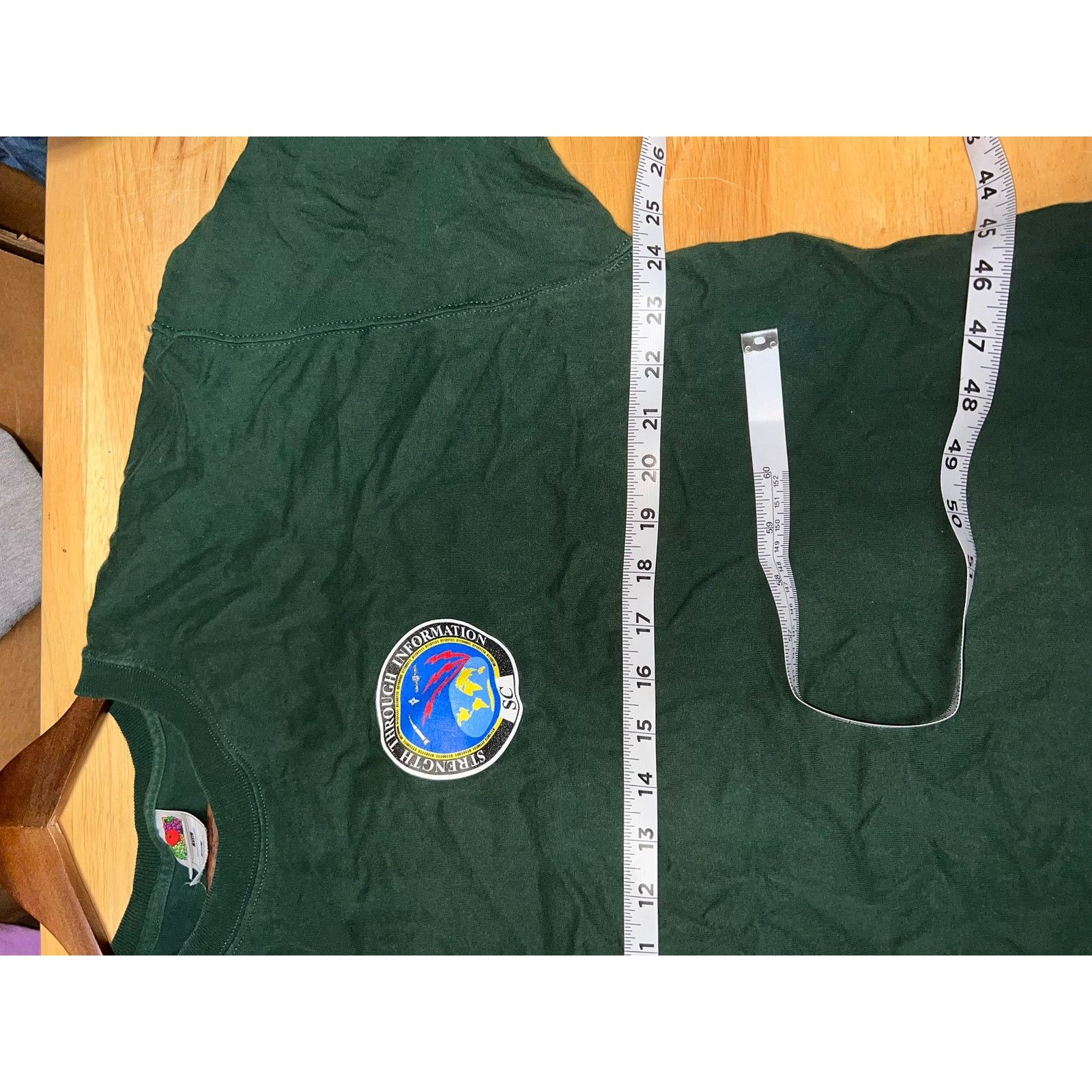 Fruit Of The Loom Vintage Information Shirt Strength Through Info SC Tee 90s 2 Size US XXL / EU 58 / 5 - 8 Thumbnail