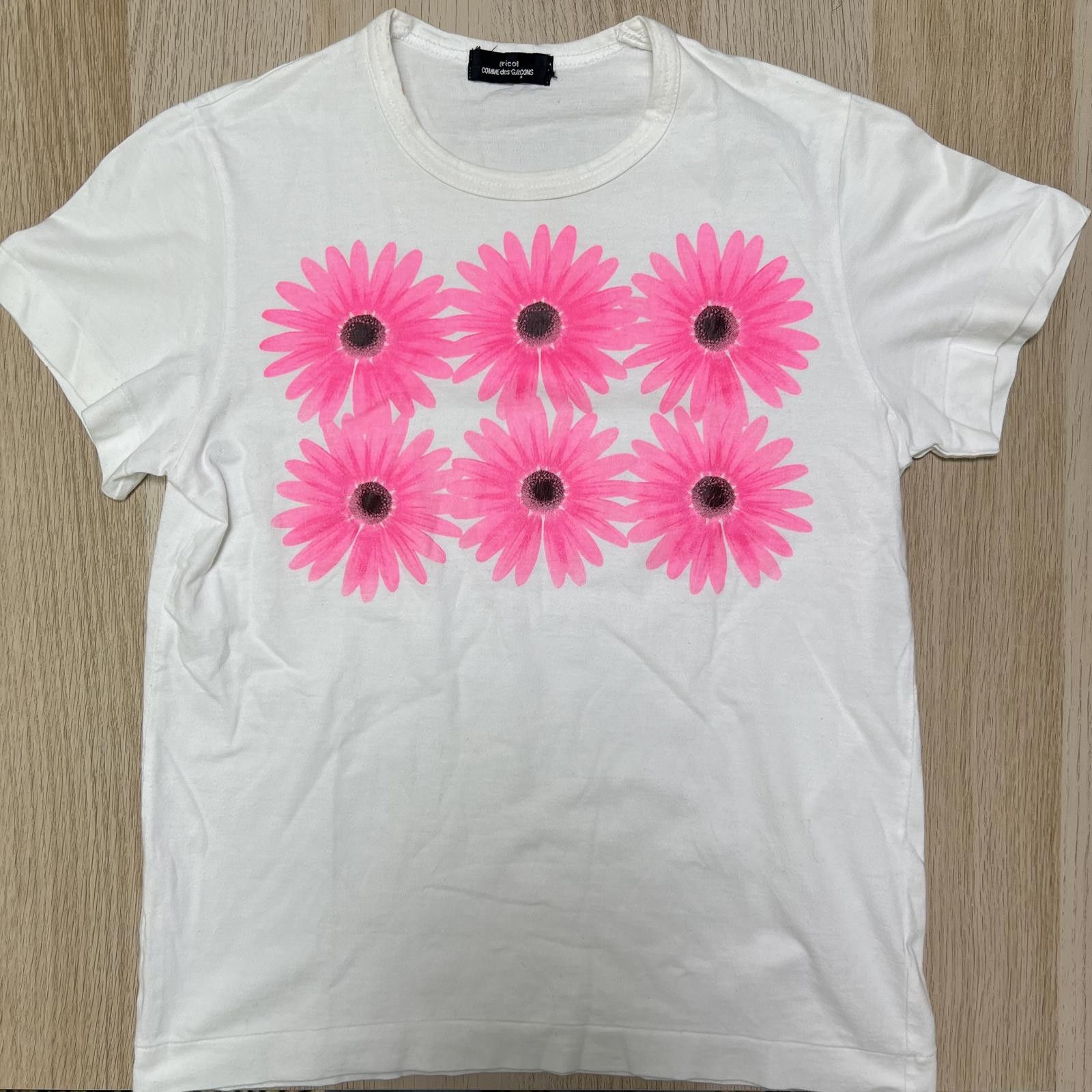 Comme des Garcons tricot COMME des GARCONS Vintage Flower T-shirt Size S / US 4 / IT 40 - 4 Thumbnail