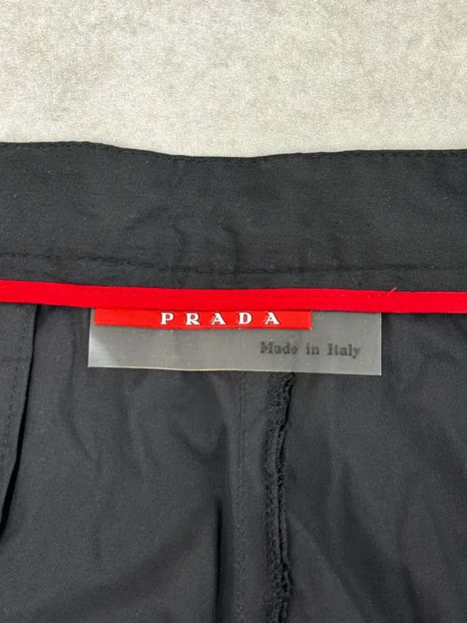 Prada 2000s Prada Black Loose Technical Pants Size US 33 - 10 Thumbnail
