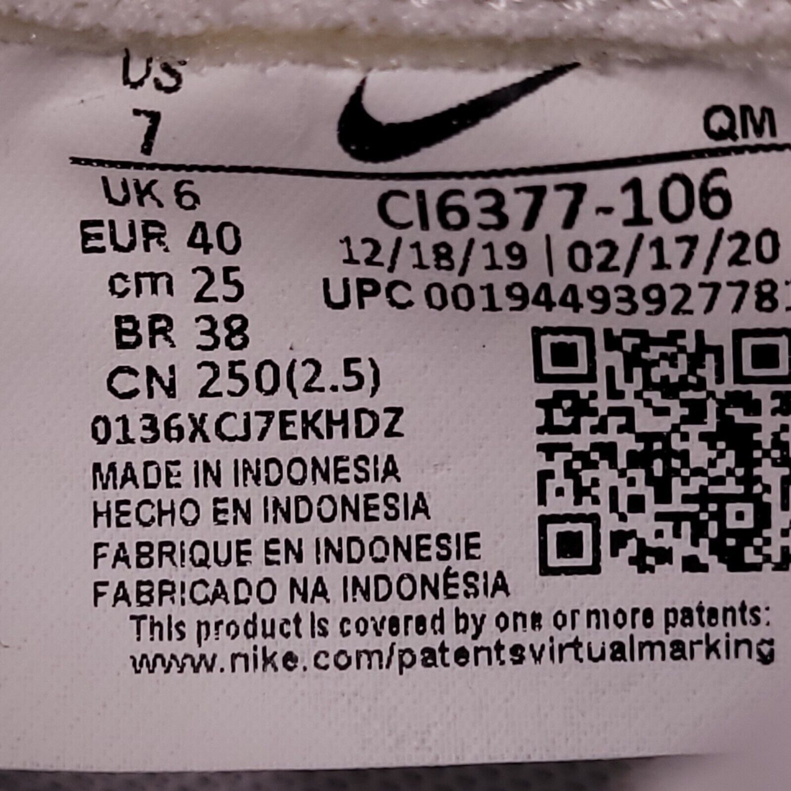 Nike Nike Blazer Low Leather Shoe Mens Size 7 CI6377-106 White Size US 7 / EU 40 - 6 Thumbnail