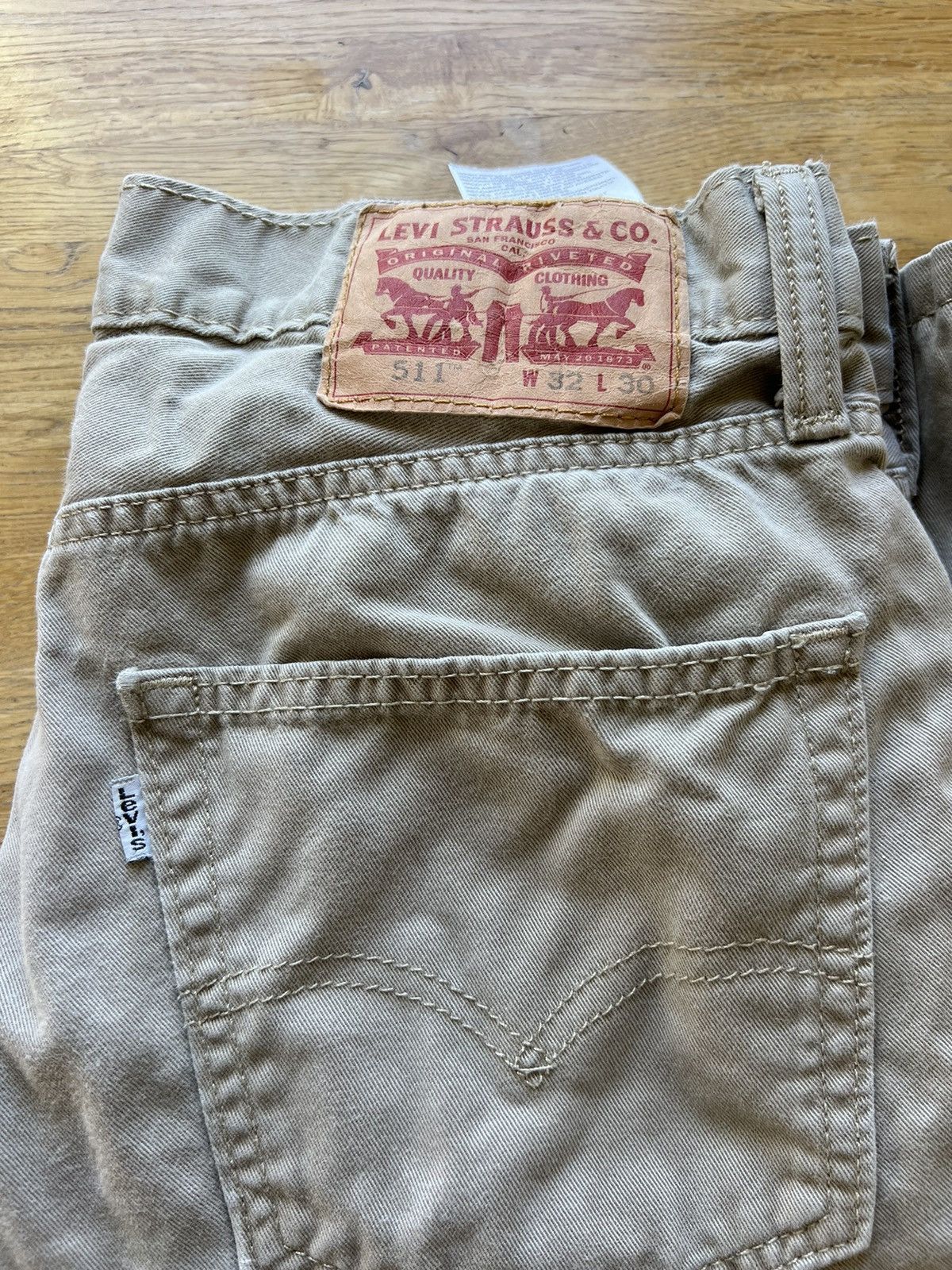 Levi's Levis 511 Faded Khaki Size US 32 / EU 48 - 1 Thumbnail