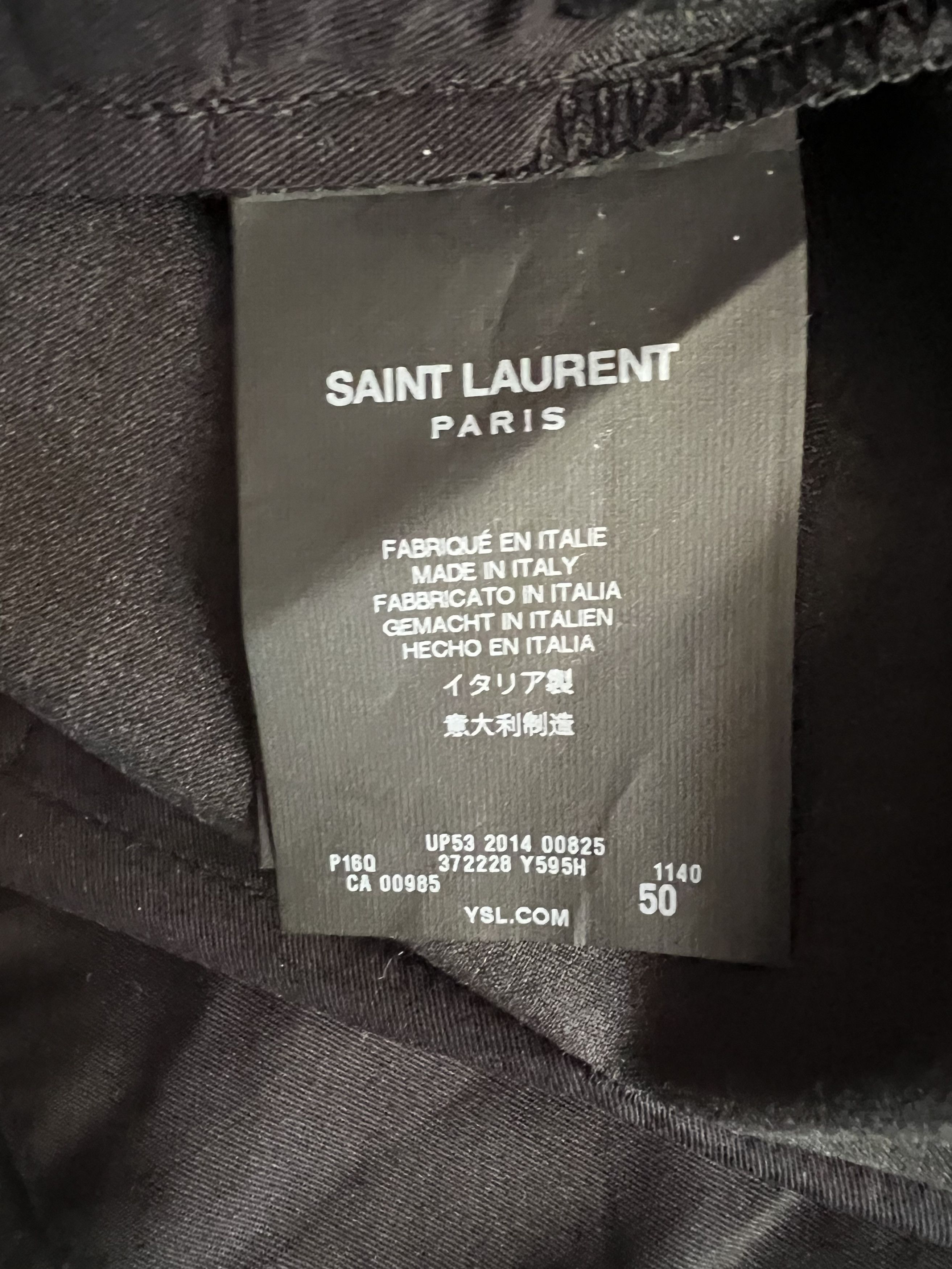 Hedi Slimane × Saint Laurent Paris Hedi Slimane Charcoal Wool Trousers Size US 34 / EU 50 - 9 Thumbnail