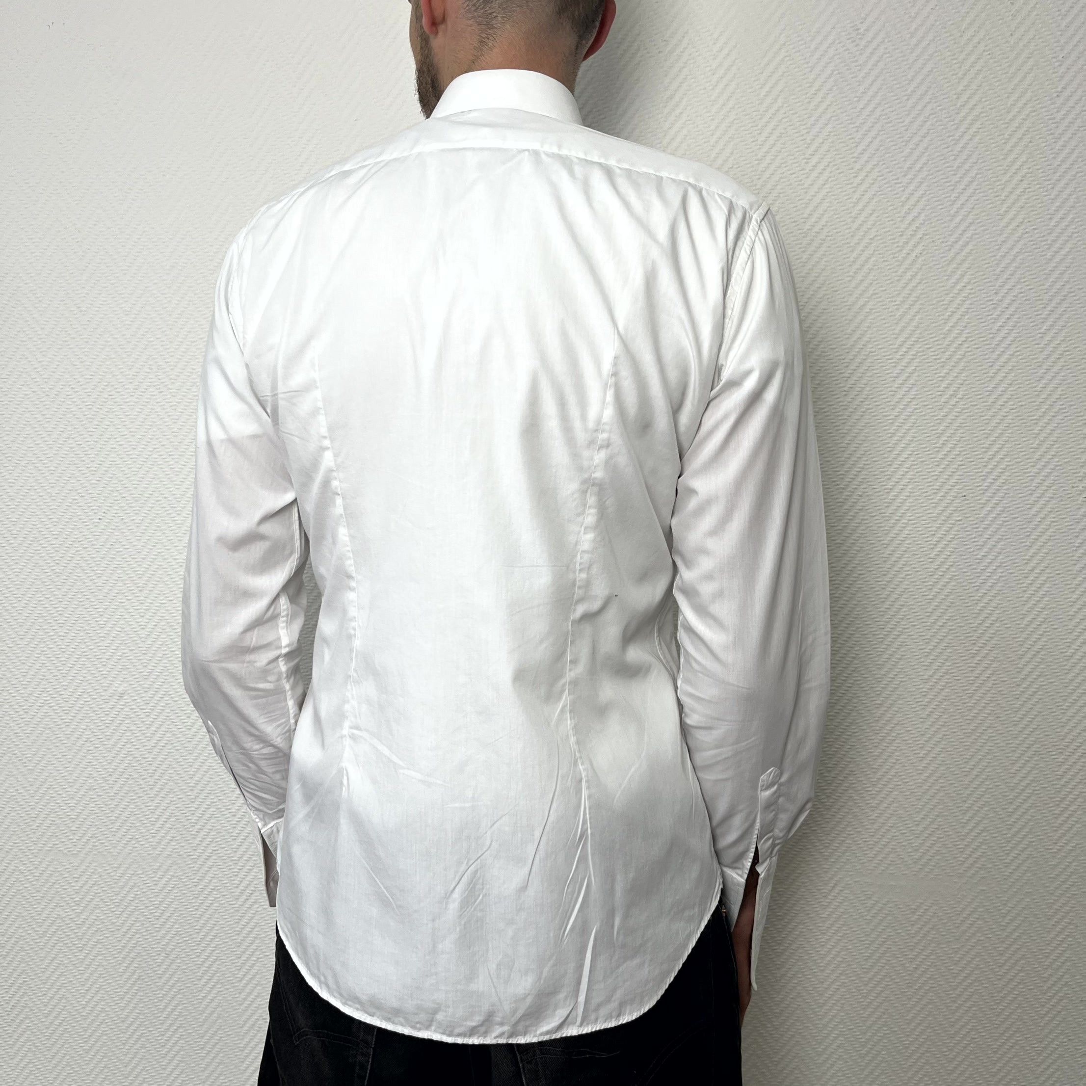 Davide Cenci Davide Cenci Italian Cotton White Сufflinks Shirt Size L Size US L / EU 52-54 / 3 - 8 Thumbnail