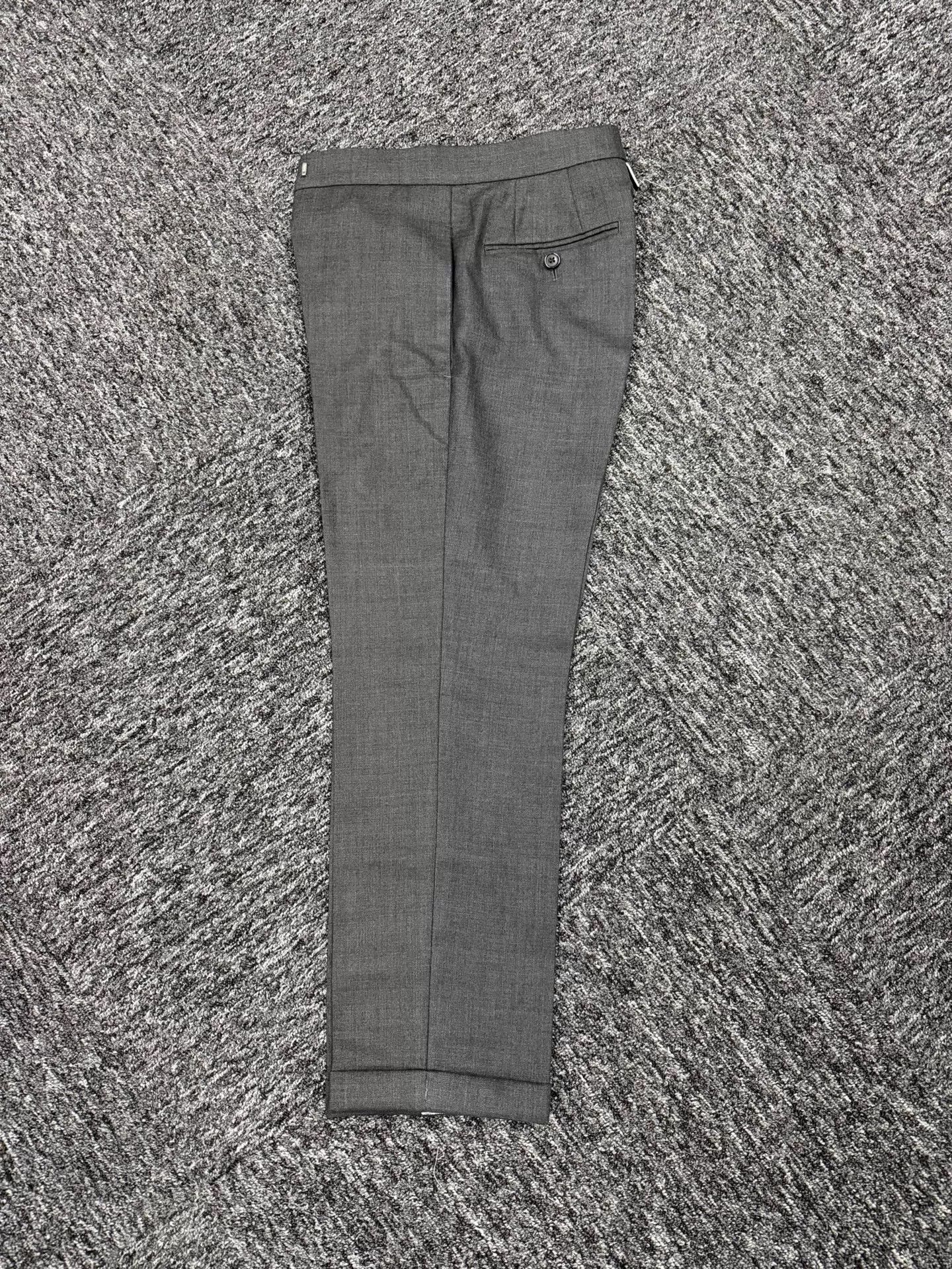 Thom Browne Thom Browne Women's Dark Gray Wool Trousers Size 38 Size 26" / US 2 / IT 38 - 3 Thumbnail
