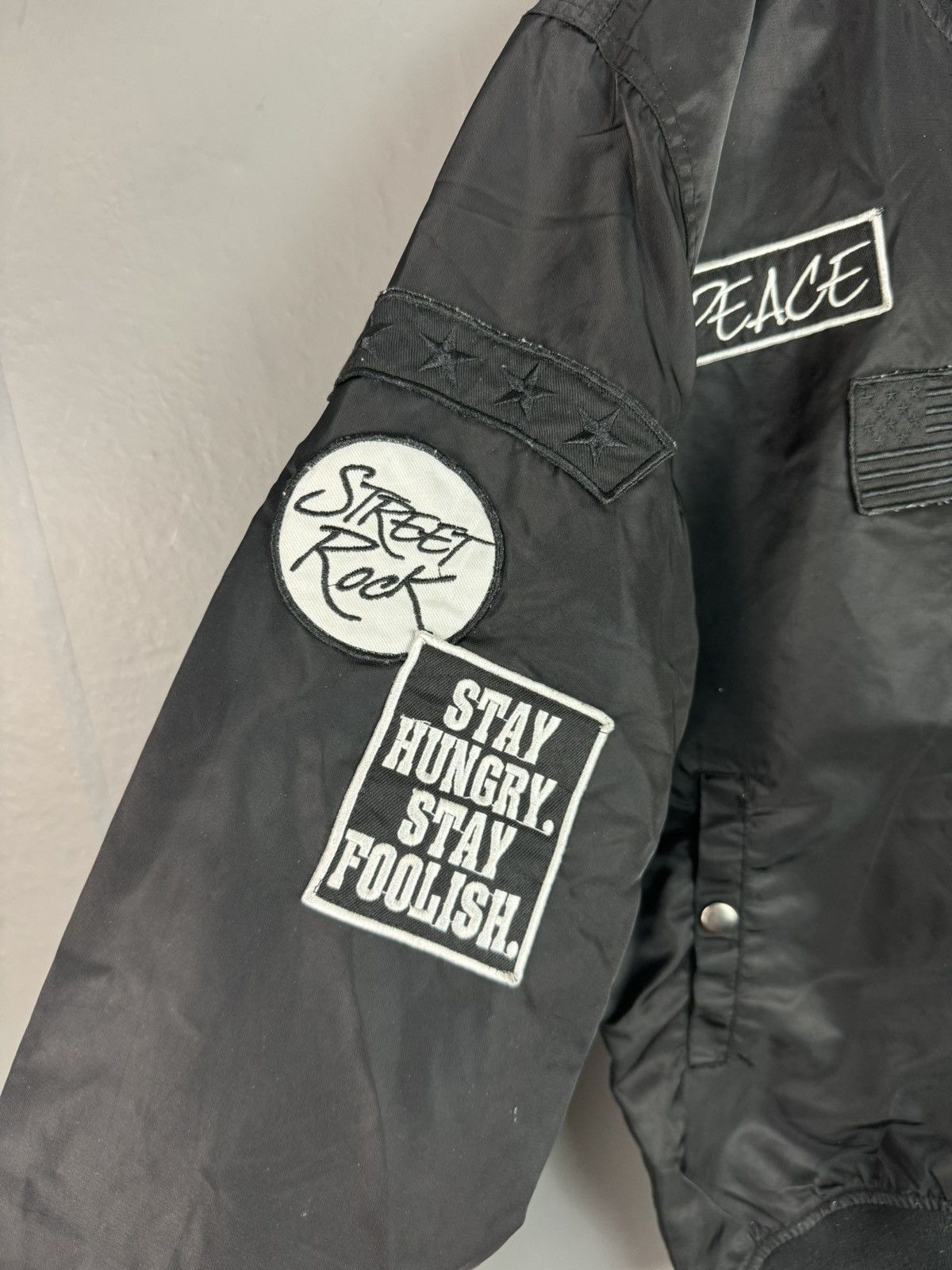 Vintage FLG Militaly Garments Patch Bomber Jacket Size US M / EU 48-50 / 2 - 4 Thumbnail