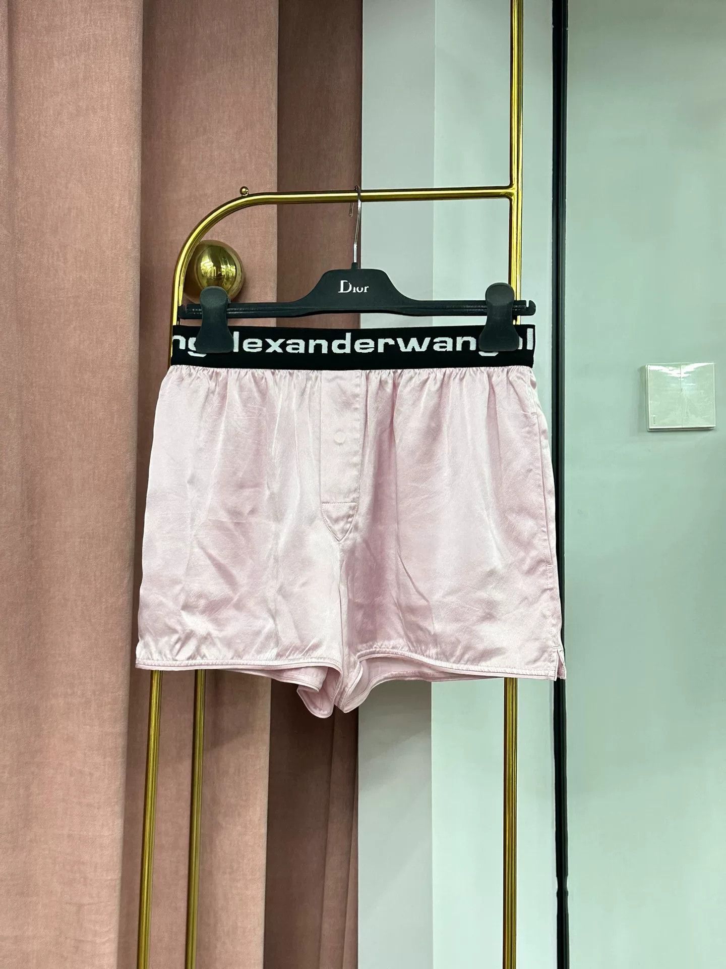 Alexander Wang Alexander Wang Pink Letter Silk Shorts Size 24" / US 00 / IT 34 - 1 Thumbnail