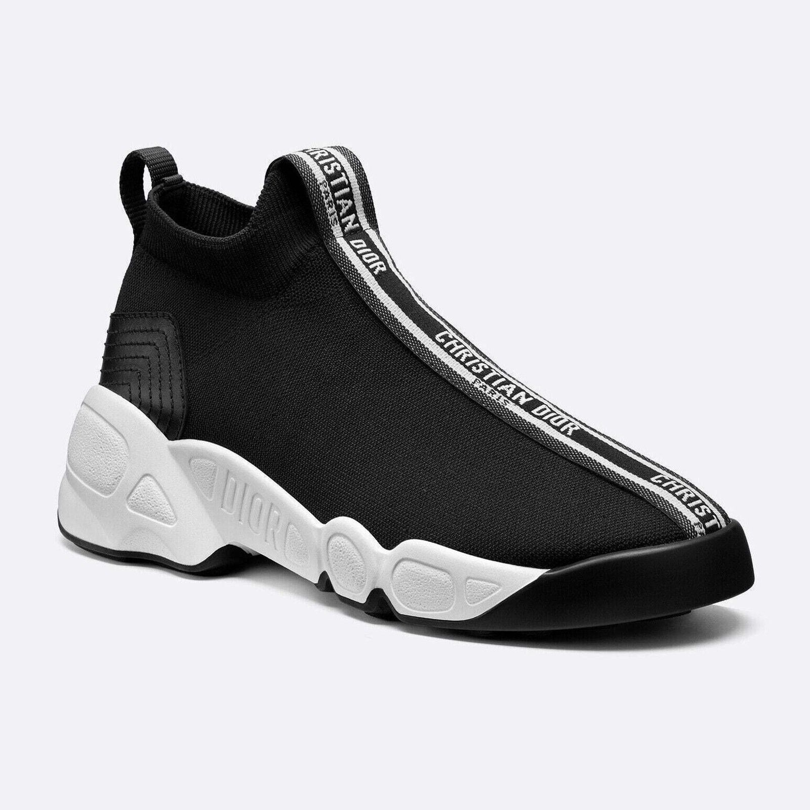 Dior Dior F. Two Point Zero Black Knit Flat Trainer Sneaker 41.5 Size US 11.5 / IT 41.5 - 1 Thumbnail
