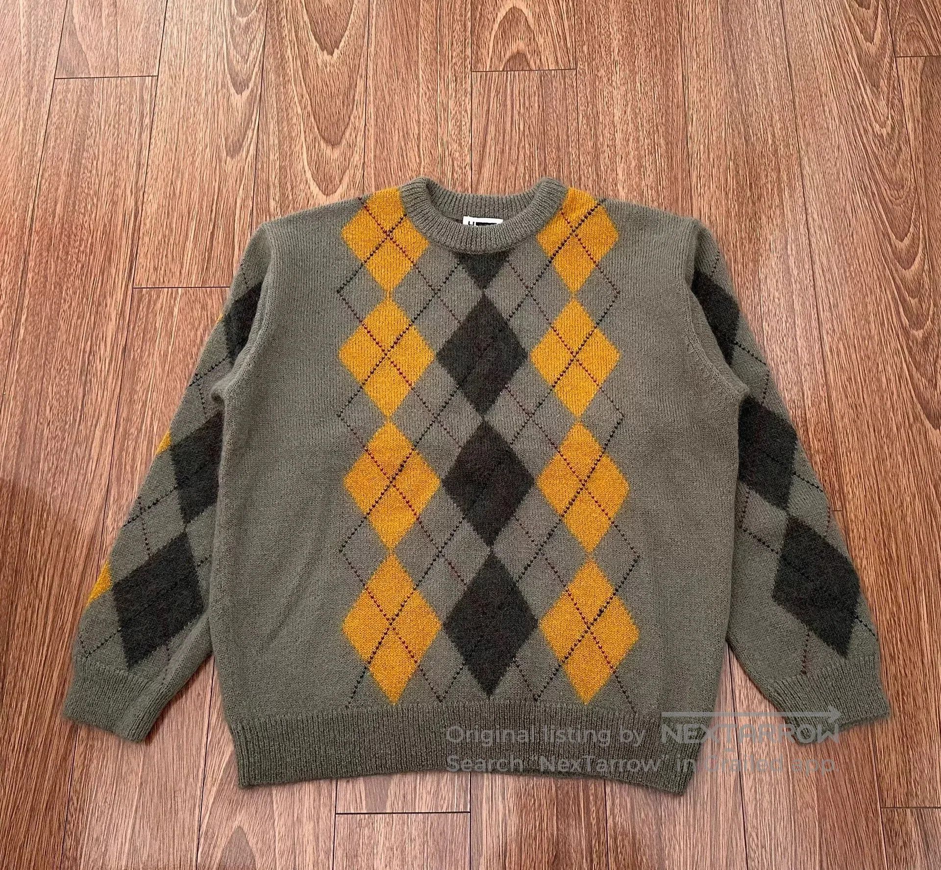 BEAUTY&YOUTH H Wool Sweater with Diamond Pattern. Size US L / EU 52-54 / 3 - 1 Thumbnail