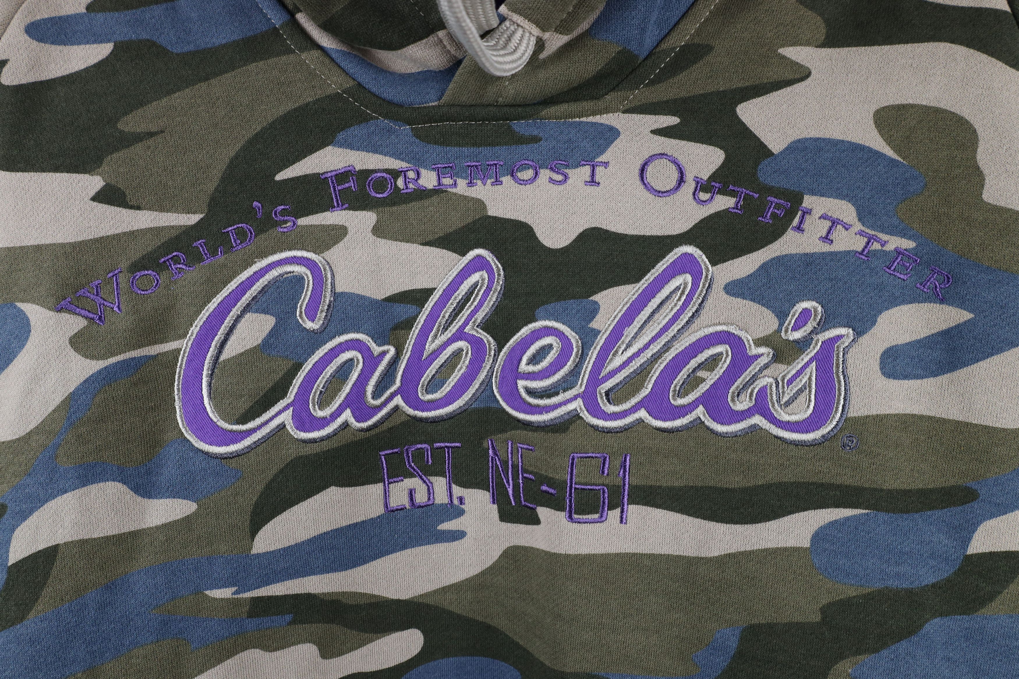 Cabelas × Vintage Vintage Y2K Cabelas Script Camouflage Hoodie Sweatshirt Size XXL / US 16-18 / IT 52-54 - 4 Thumbnail