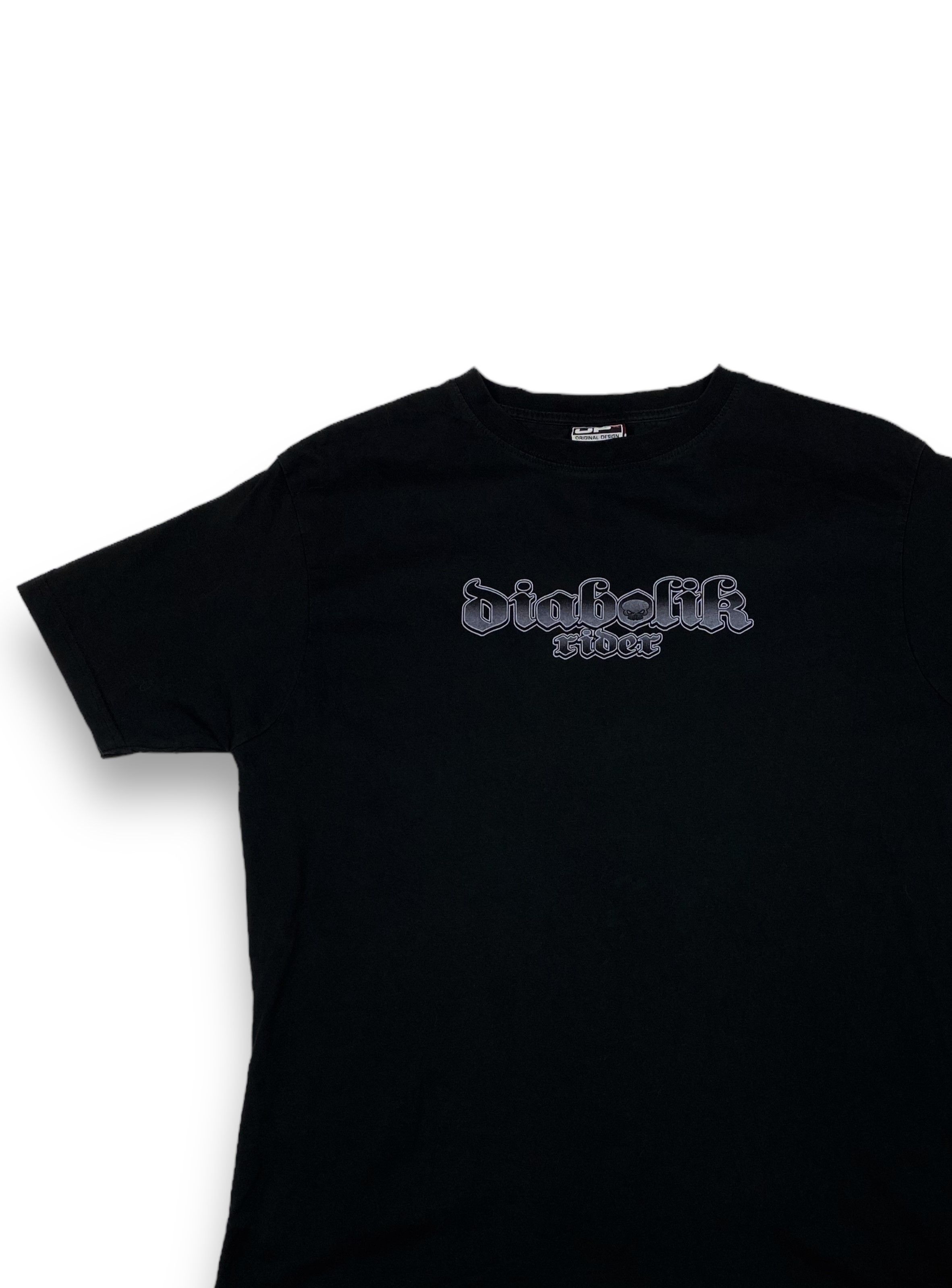 Vintage Vintage DIABOLIC Skeleton Rider Big Logo Black T-Shirt M733 Size US M / EU 48-50 / 2 - 4 Thumbnail