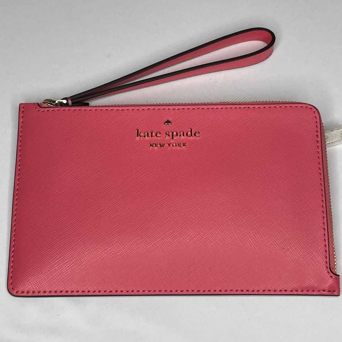 Kate Spade Kate Spade Staci Medium L-Zip Wristlet Wallet Garden Pink Size ONE SIZE - 3 Thumbnail