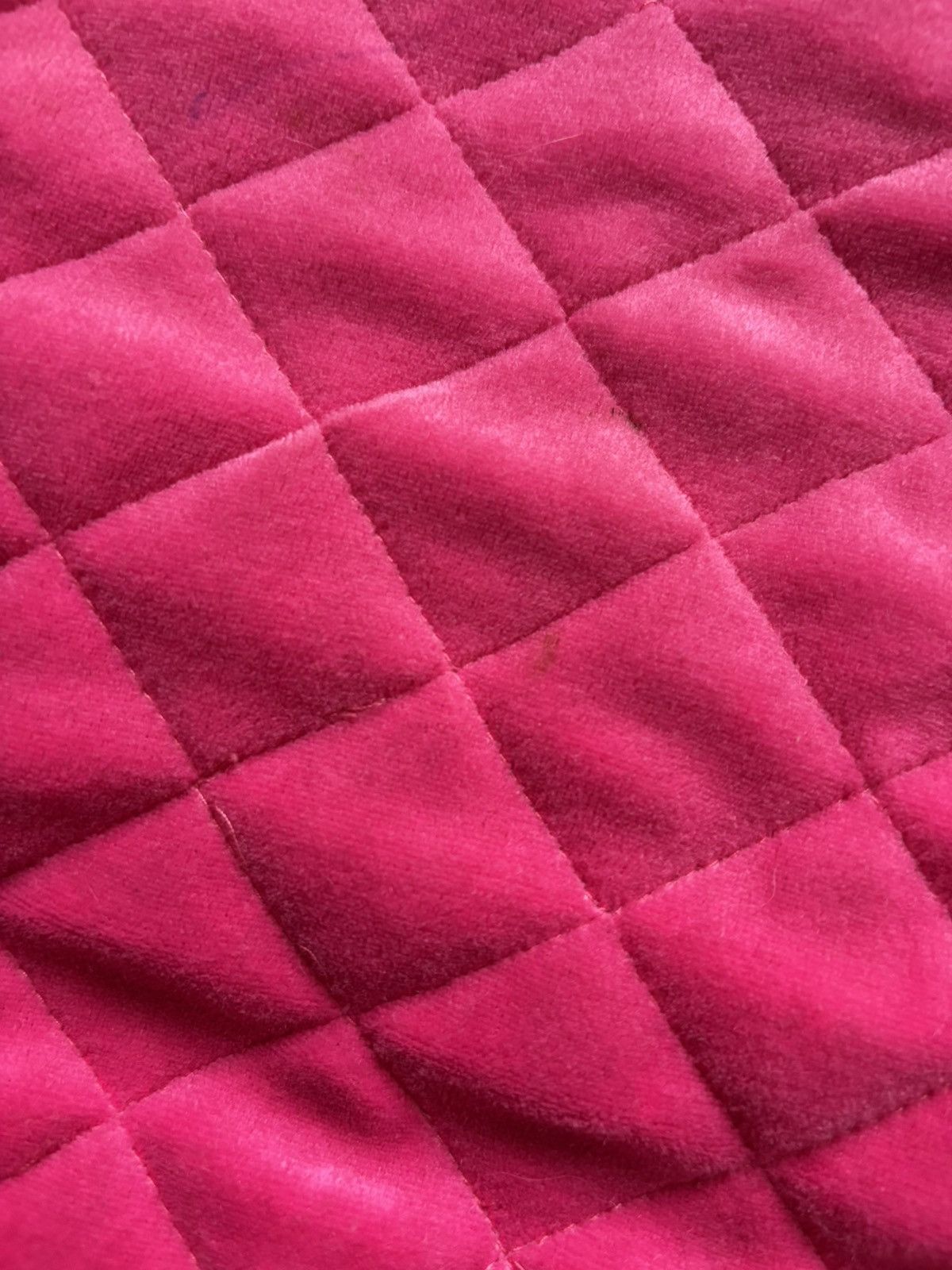Juicy Couture Vintage Juicy Couture Y2K Big Logo Velour Quilted Jacket Size L / US 10 / IT 46 - 10 Thumbnail