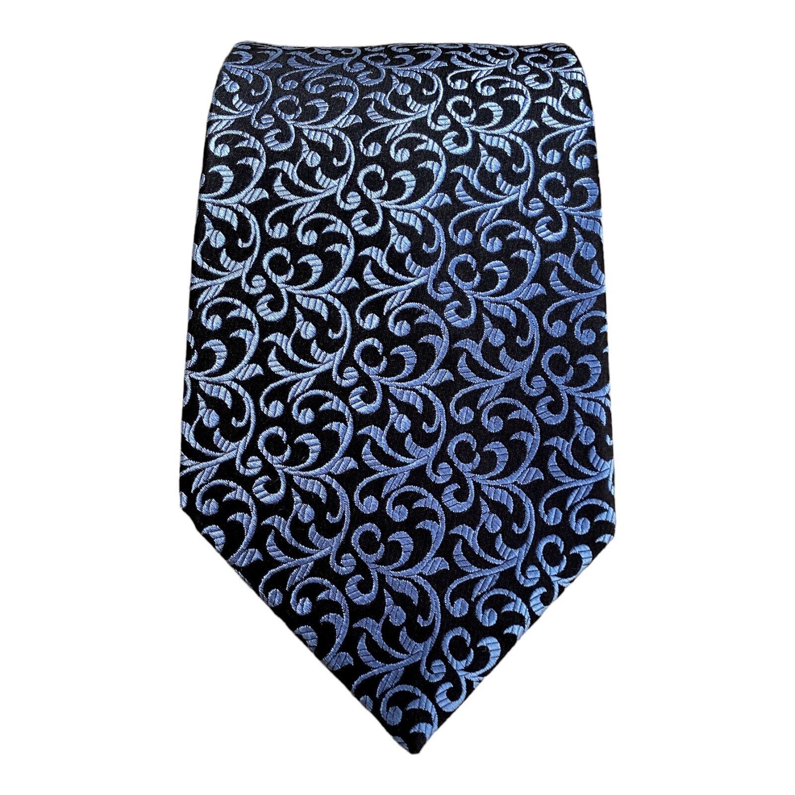 Ted Baker TED BAKER Blue Baroque Luxury Silk Tie Hand Tailed In USA W: Size ONE SIZE - 7 Thumbnail