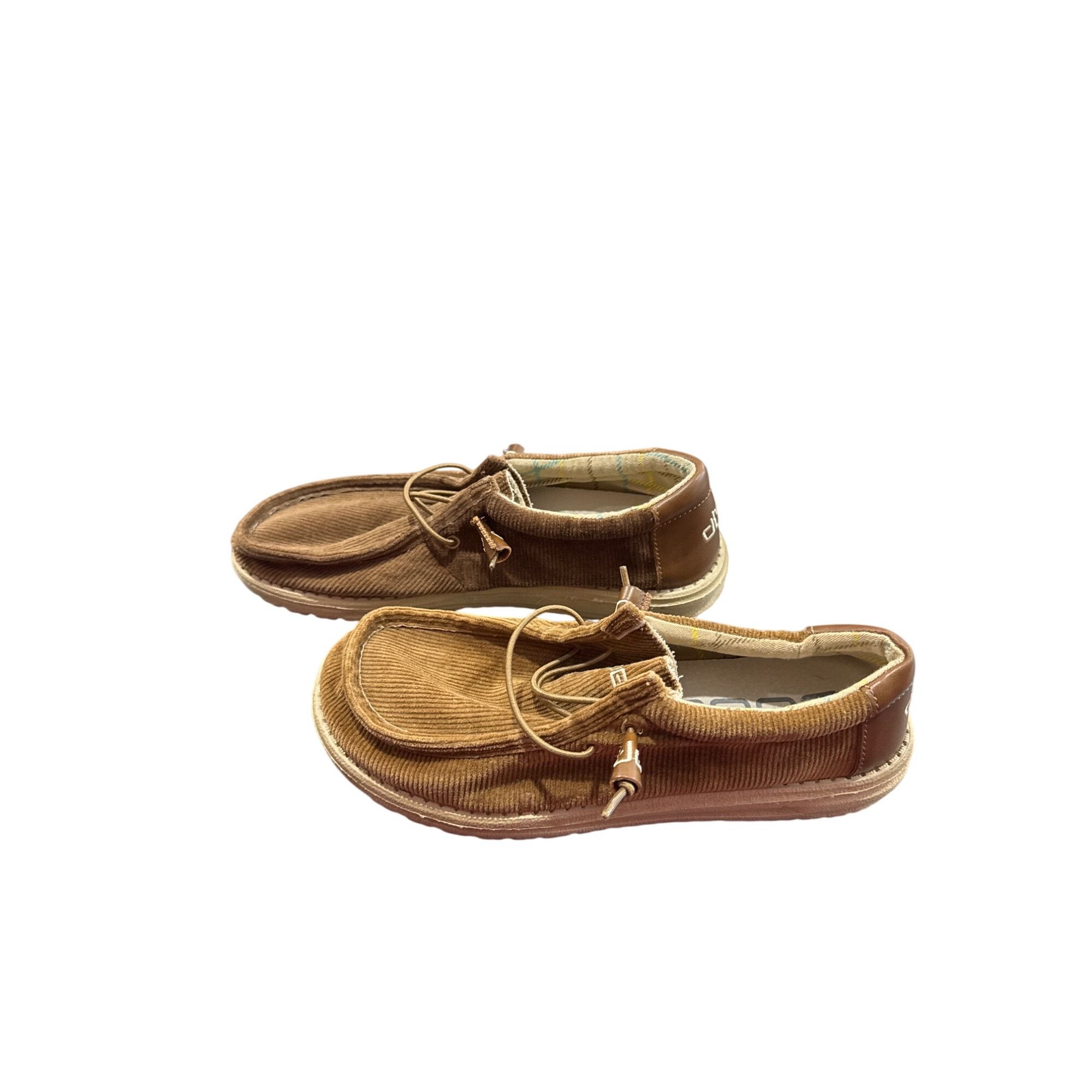 Other Hey Dude Wally Mens Brown Corduroy Slip-On Casual Shoes Size Size US 8 / EU 41 - 3 Thumbnail