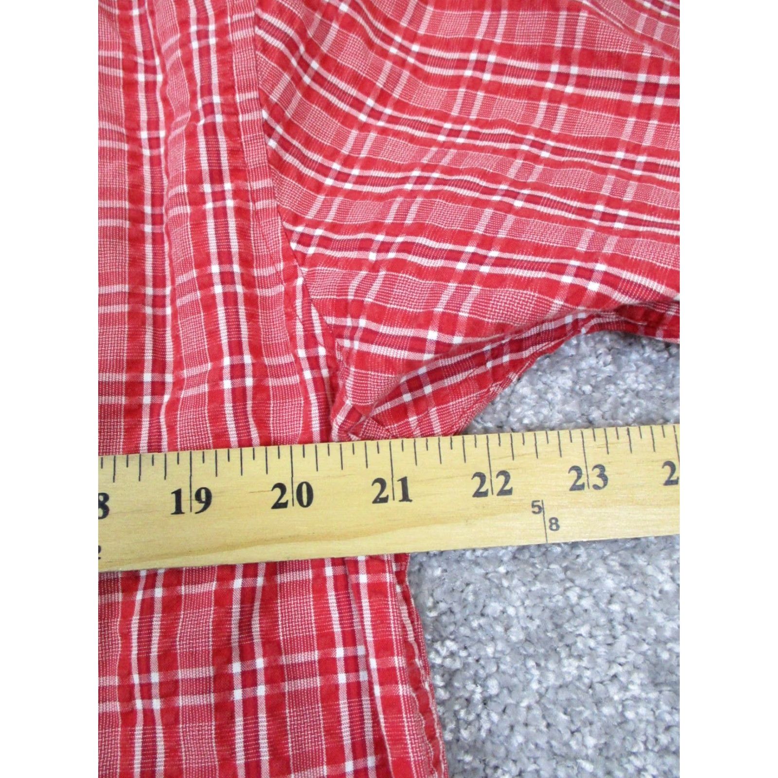 Vintage L.L.Bean Shirt Mens M Red Cotton Button-Up Plaid Casual Button-Down Collar Pocketed Size US M / EU 48-50 / 2 - 5 Thumbnail