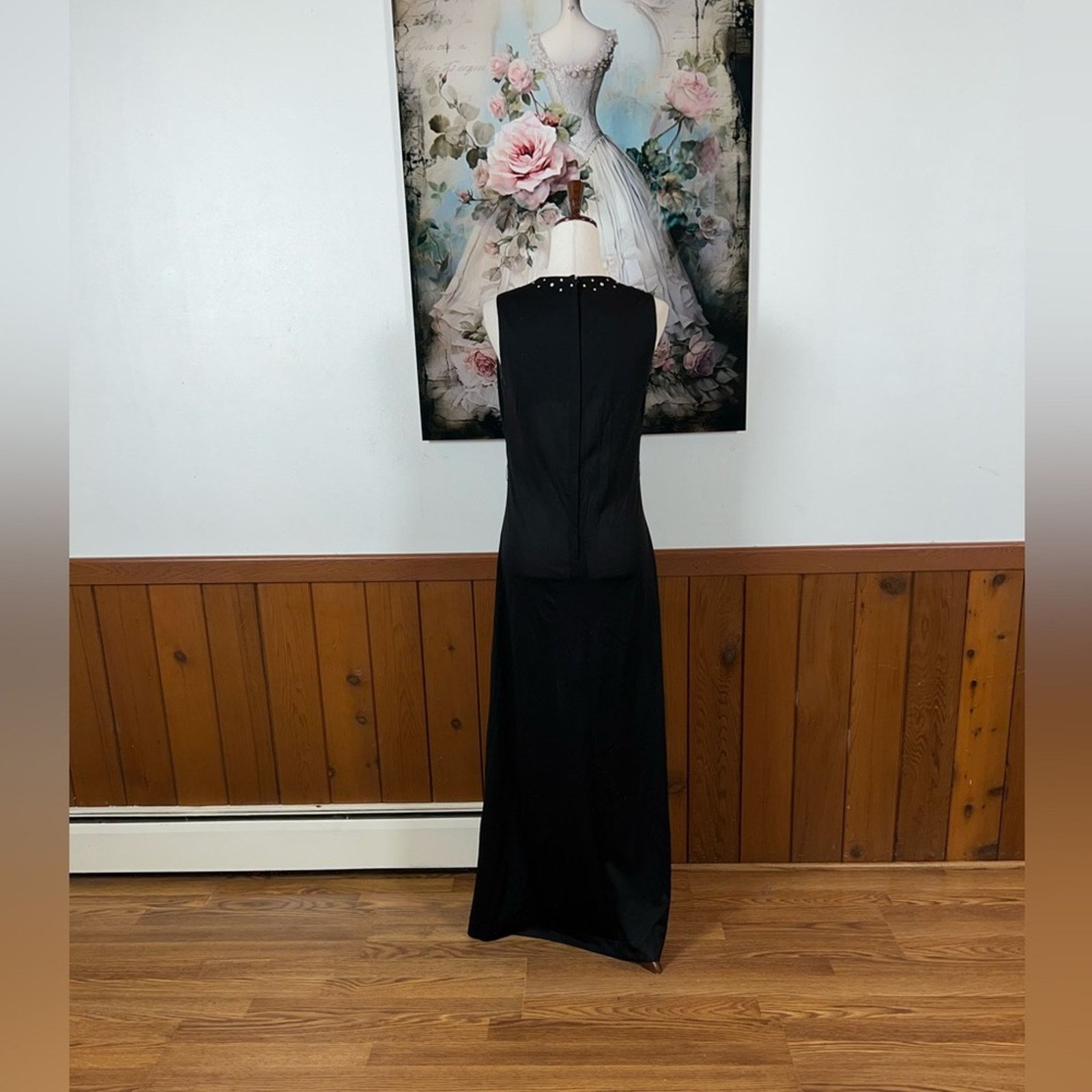 Vintage Pretty Vintage 1970s Fred Rothschild California Maxi Dress! Size L / US 10 / IT 46 - 5 Thumbnail