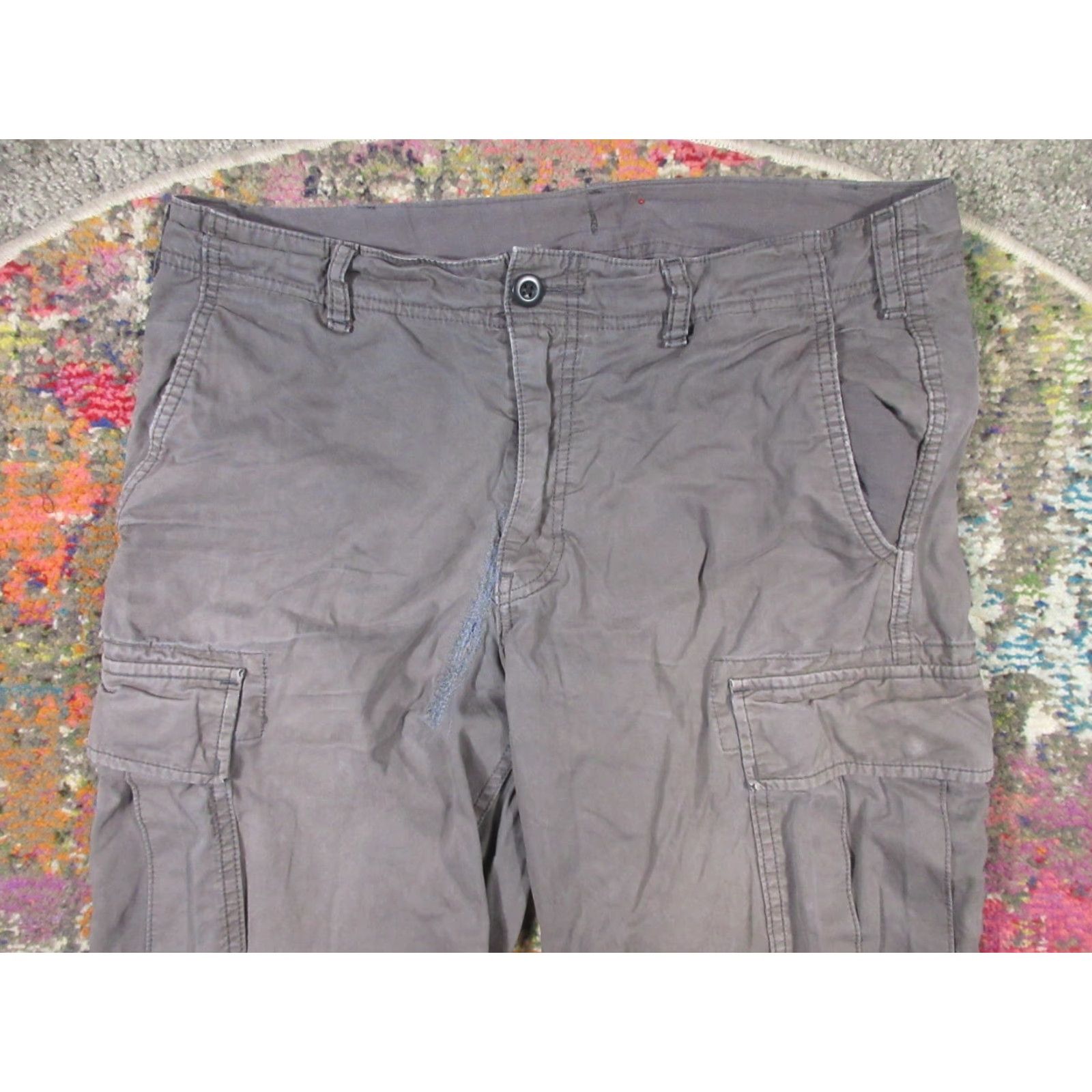 Uniqlo Uniqlo Pants Mens 34 Gray Cargo Parachute Utility Gorp Hiking Distressed Size US 34 / EU 50 - 3 Thumbnail