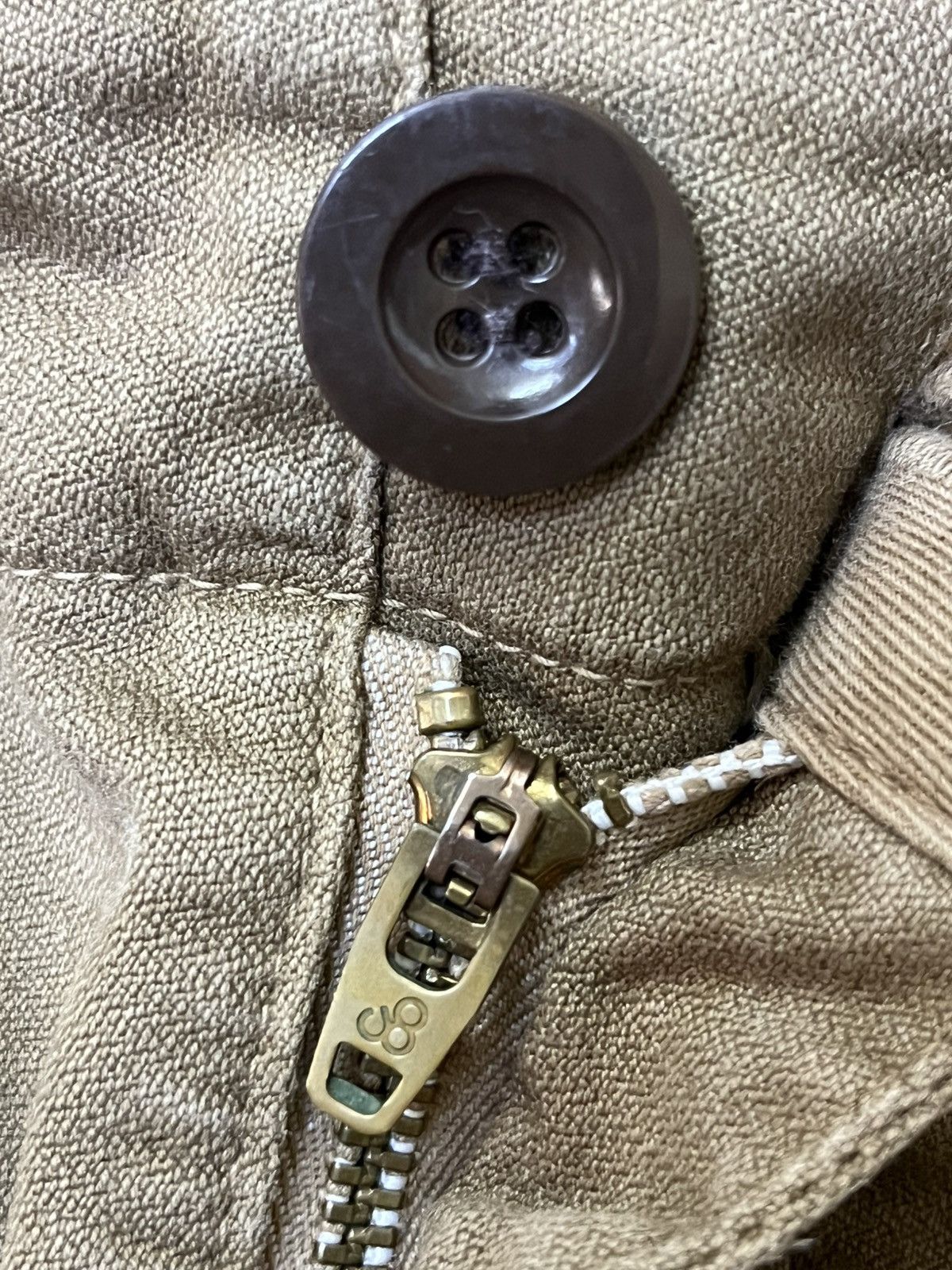Johnbull Vintage JOHNBULL brown faded baker cargo pants Size US 35 - 14 Thumbnail