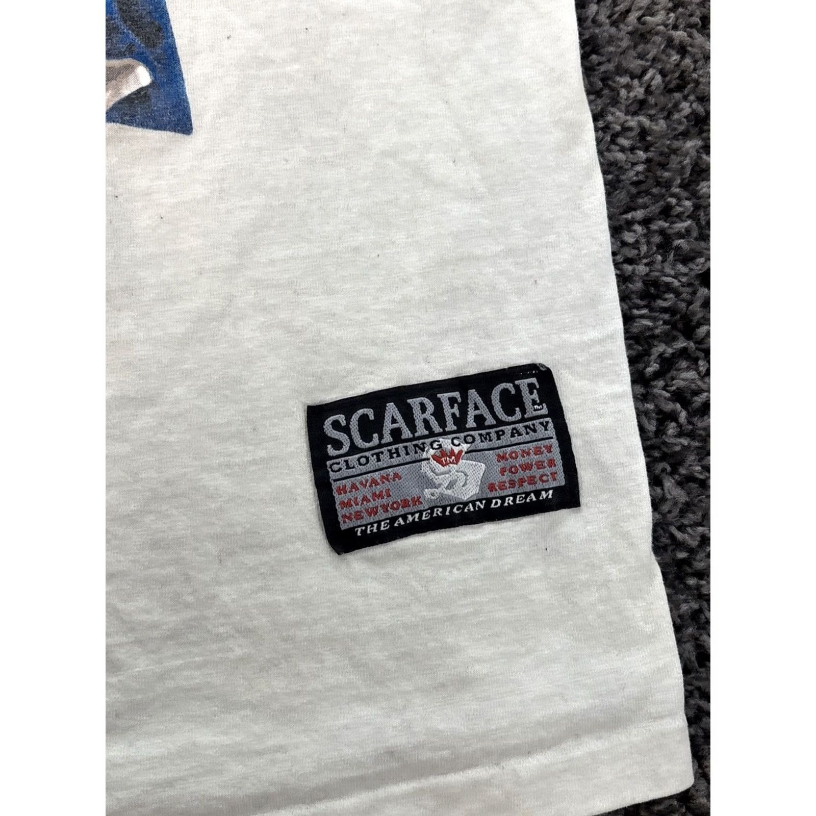Vintage VINTAGE Scarface T-Shirt Men 3XL Red Short Sleeve 90s Graphic White Cotton 3xL Men’s Boys? Size US XXL / EU 58 / 5 - 4 Thumbnail