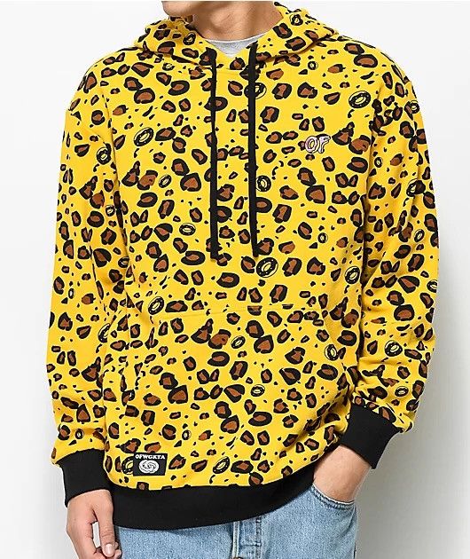 Yellow odd future online hoodie