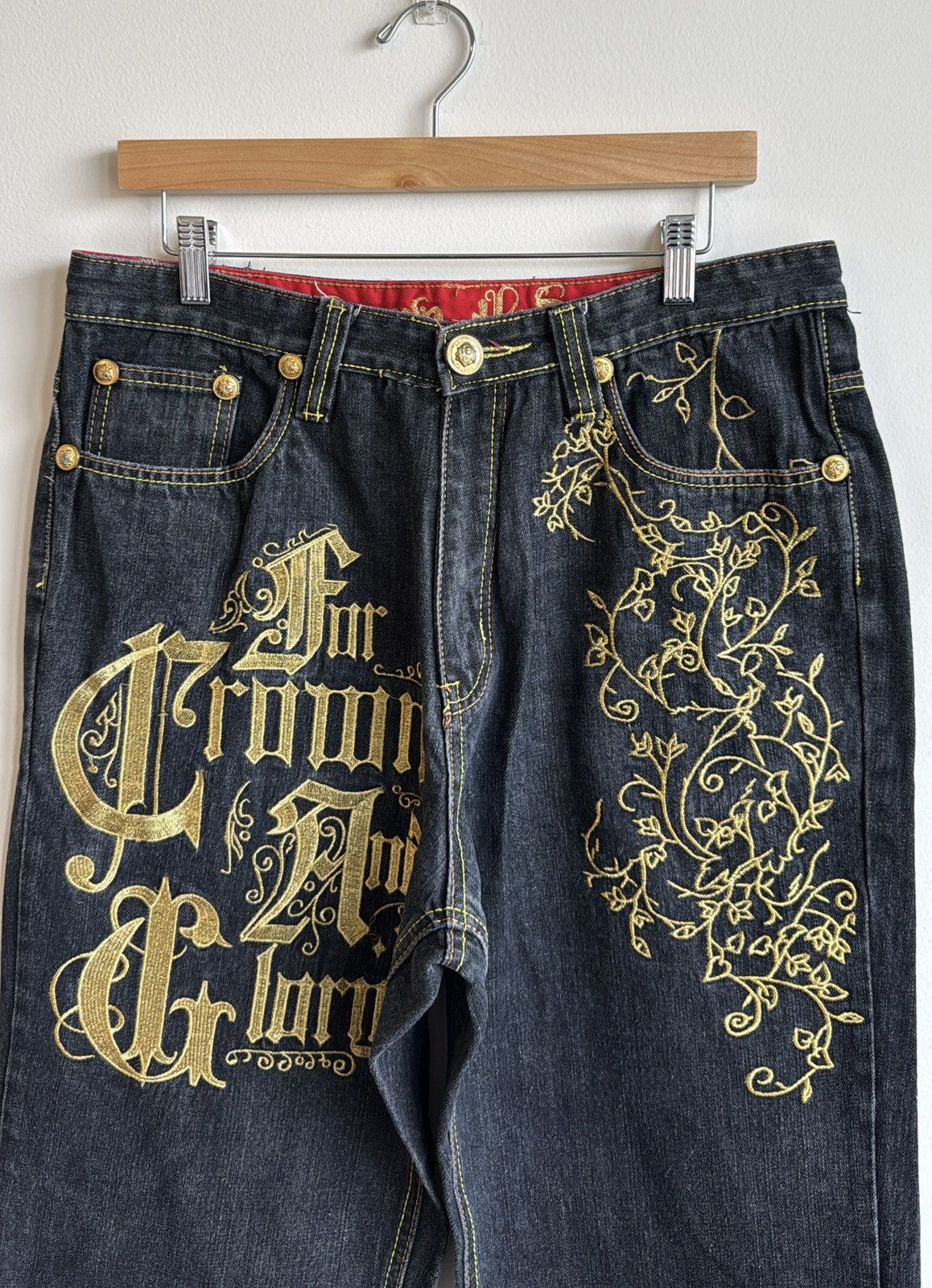 パンツ 00s Crown holder baggy denim pants bboy Crown Holder Jeans Size W35xl32.5 Crown Holder Baggy Denim