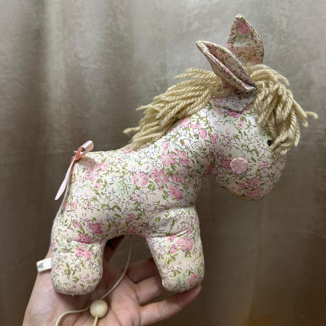 Celine Vintage CELINE Floral Donkey Music Box Plush Toy Japan 1980s Size ONE SIZE - 2 Thumbnail