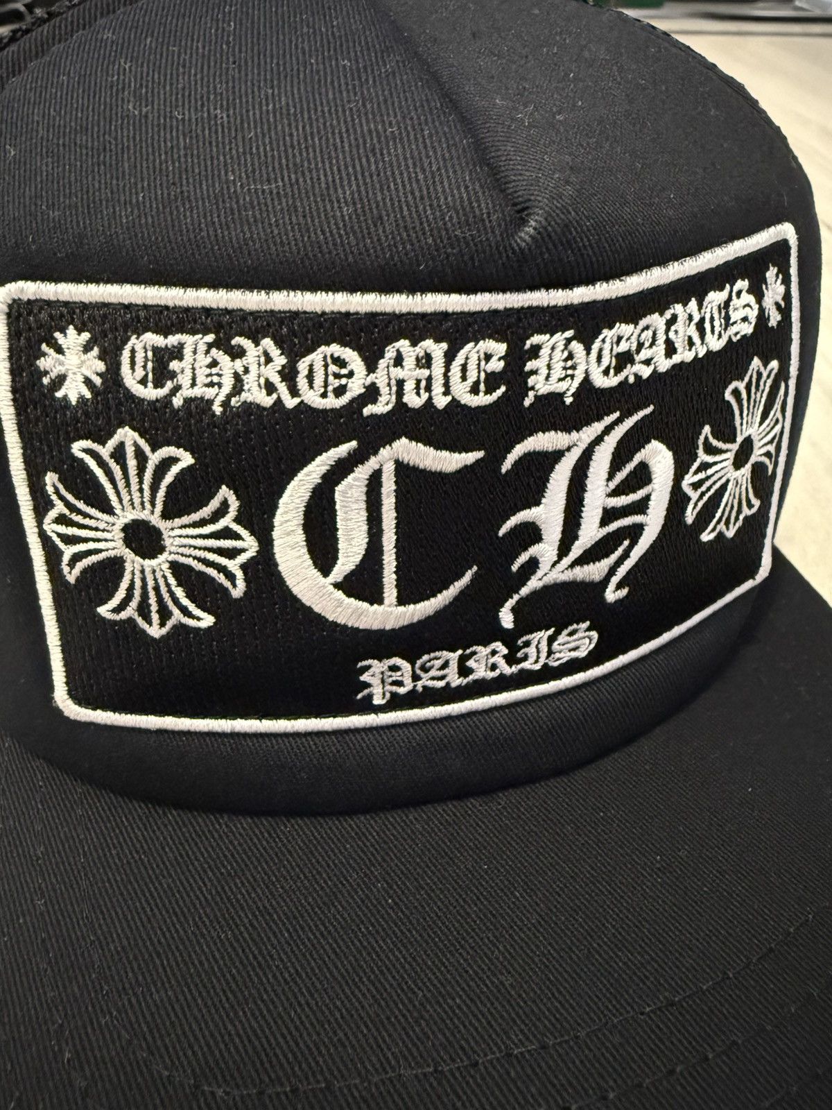 Chrome Hearts Chrome Hearts CH Paris Exclusive Trucker Hat Size ONE SIZE - 4 Thumbnail
