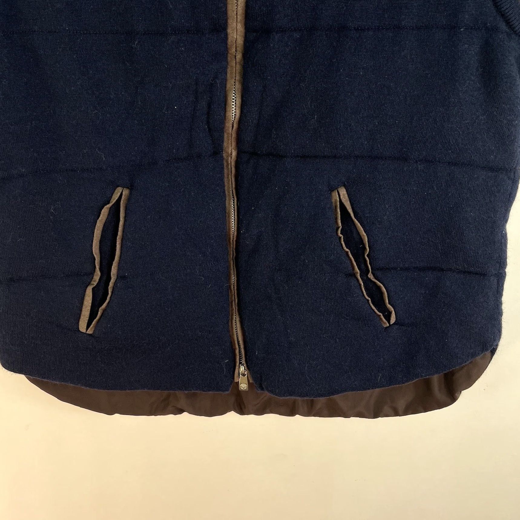 Hart Schaffner Marx Hart Schaffer Marx Merino Wool Puffer Vest Men’s Size M Blue Size US M / EU 48-50 / 2 - 3 Thumbnail