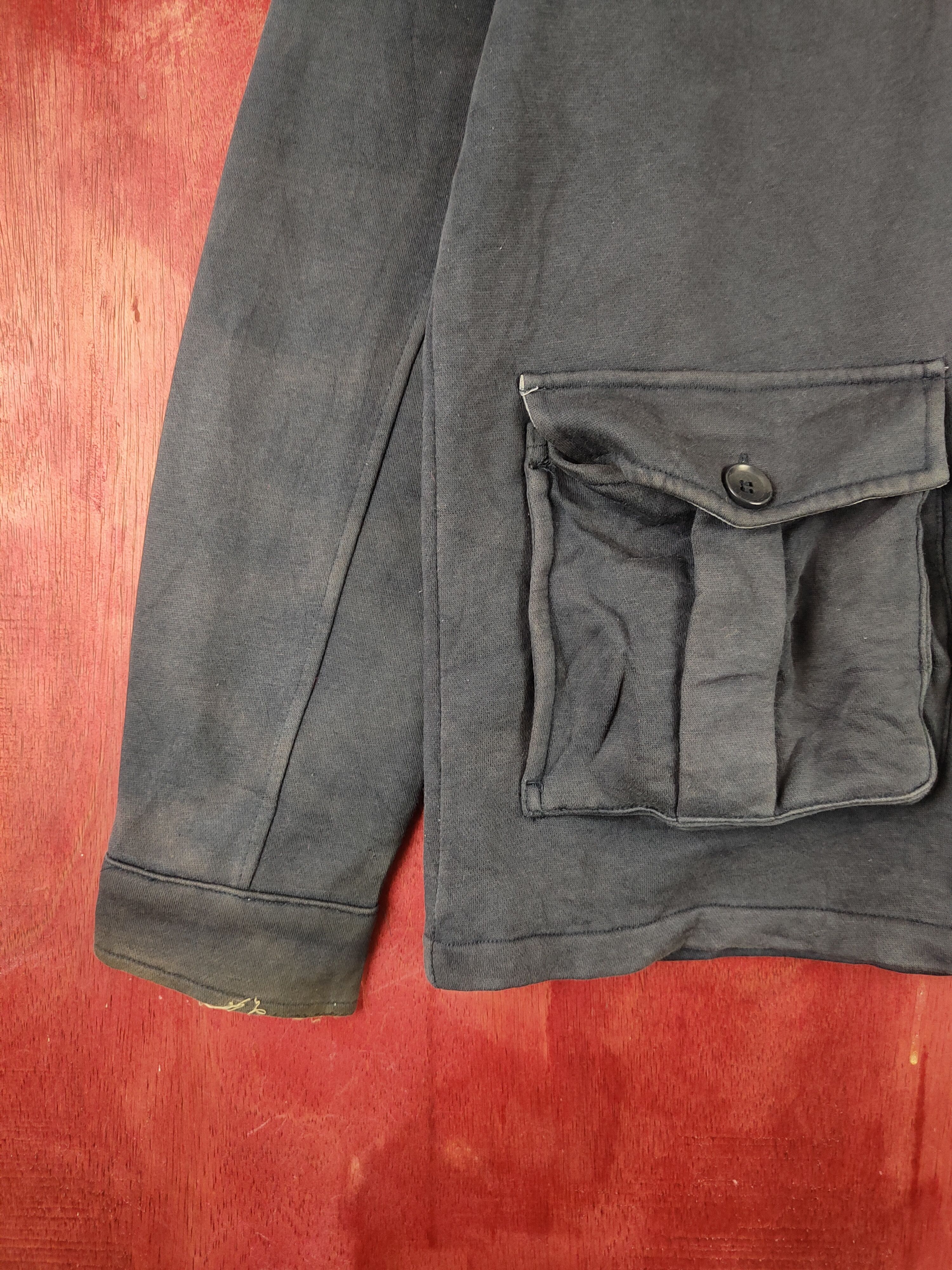 Japanese Brand Japan Dark Blue Faded Hoodie Sweaters #S2401 Size US M / EU 48-50 / 2 - 5 Thumbnail