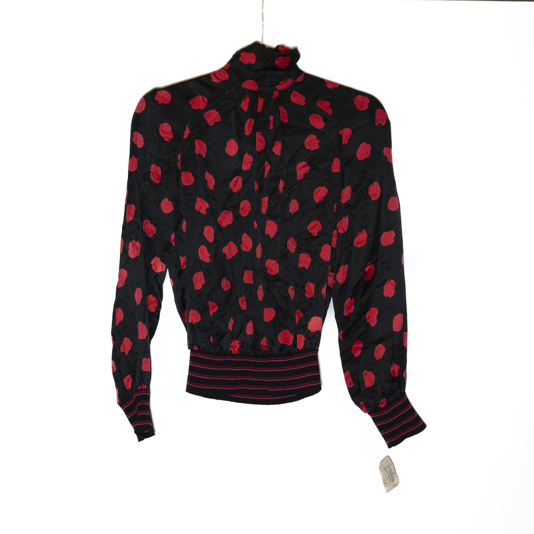 image of New Emanuel Ungaro Parallele Paris Vintage Silk in Black, Women's (Size Small)