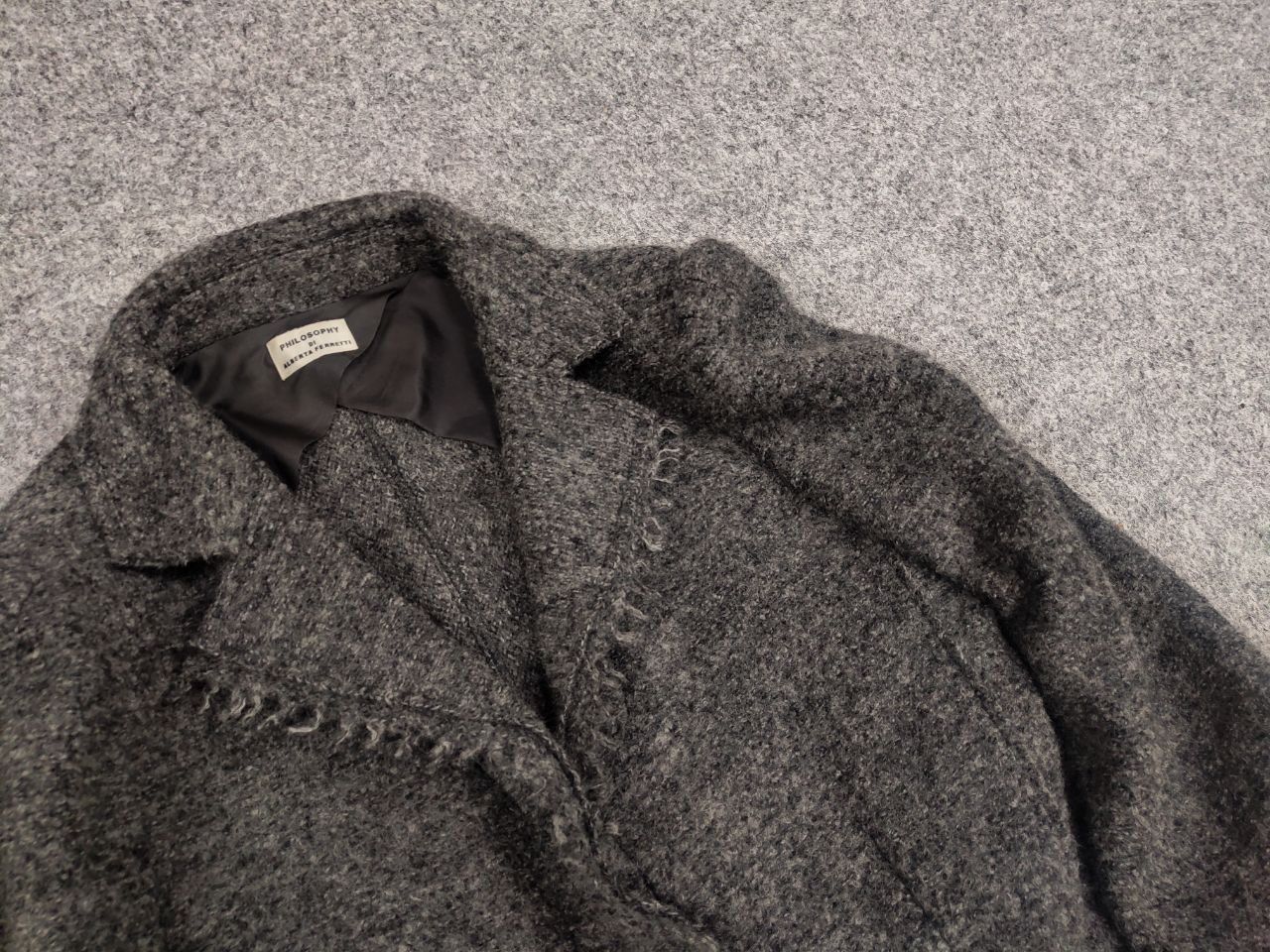 Alberta Ferretti Philosophy di Alberta Ferretti design Gray Wool Blazer Size M / US 6-8 / IT 42-44 - 11 Thumbnail