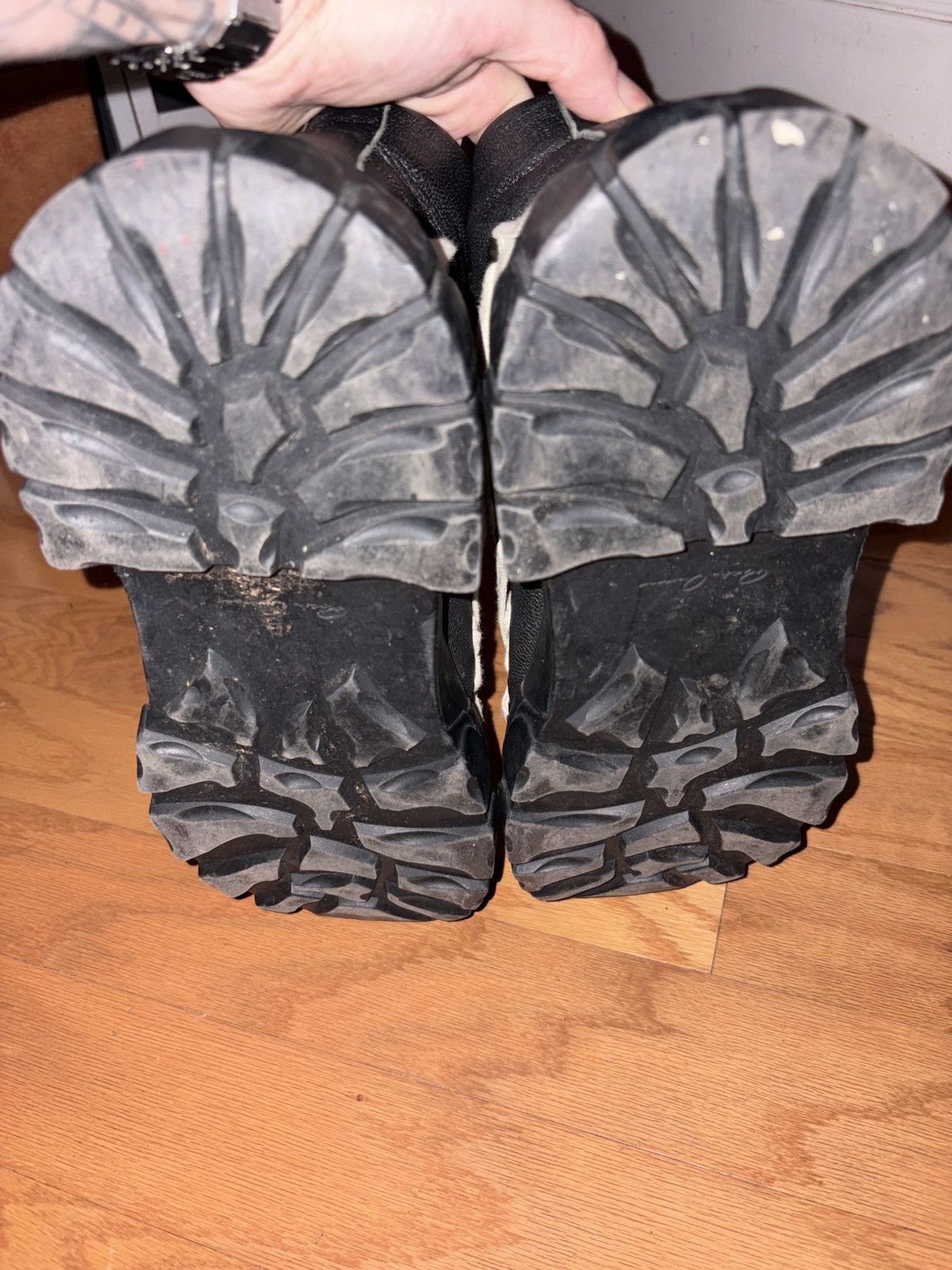 Rick Owens Rick Owens Bozo Tractor leather boots Size US 10.5 / EU 43-44 - 5 Thumbnail