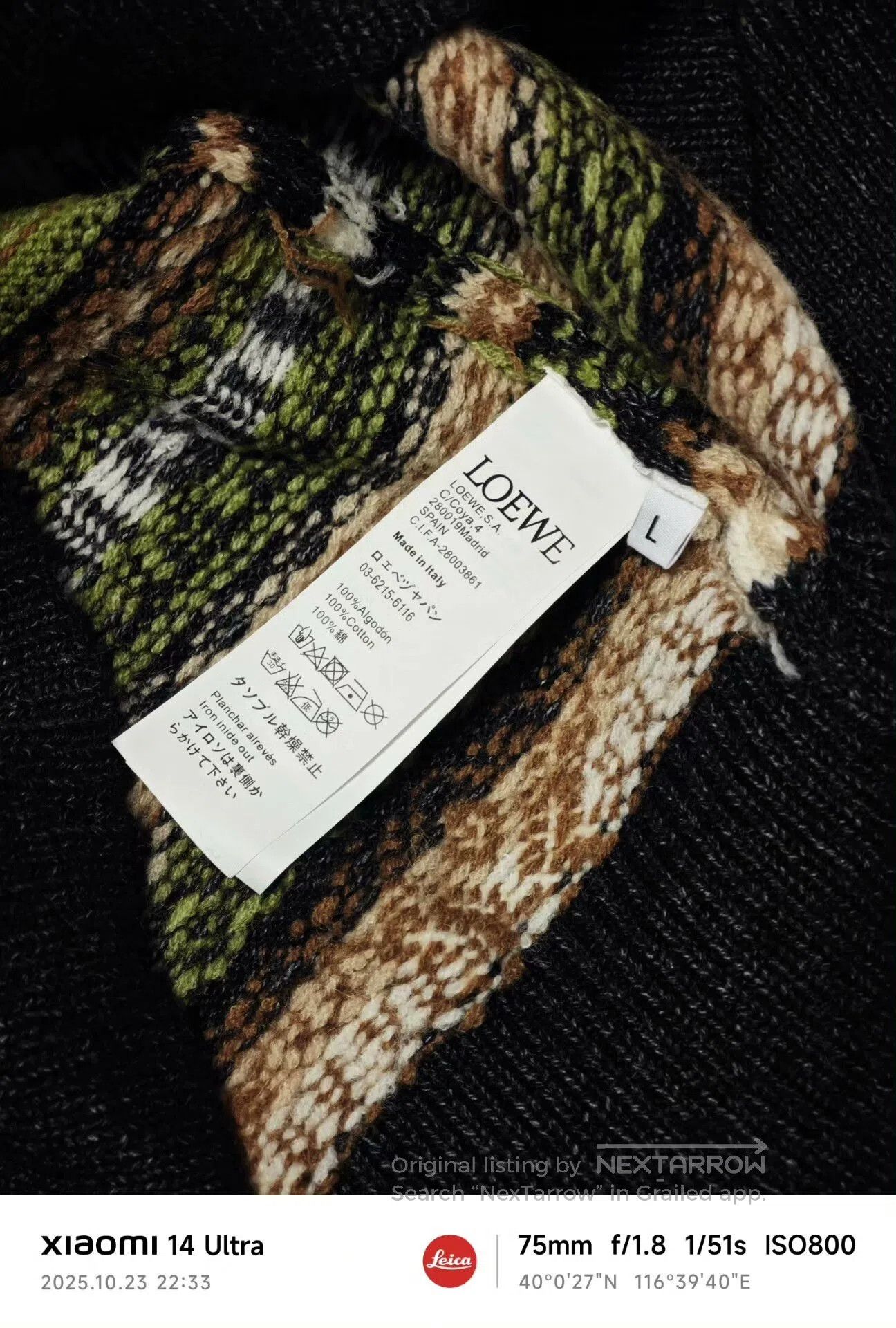 Loewe LOEWE Collared Knit Sweater. Size US L / EU 52-54 / 3 - 4 Thumbnail