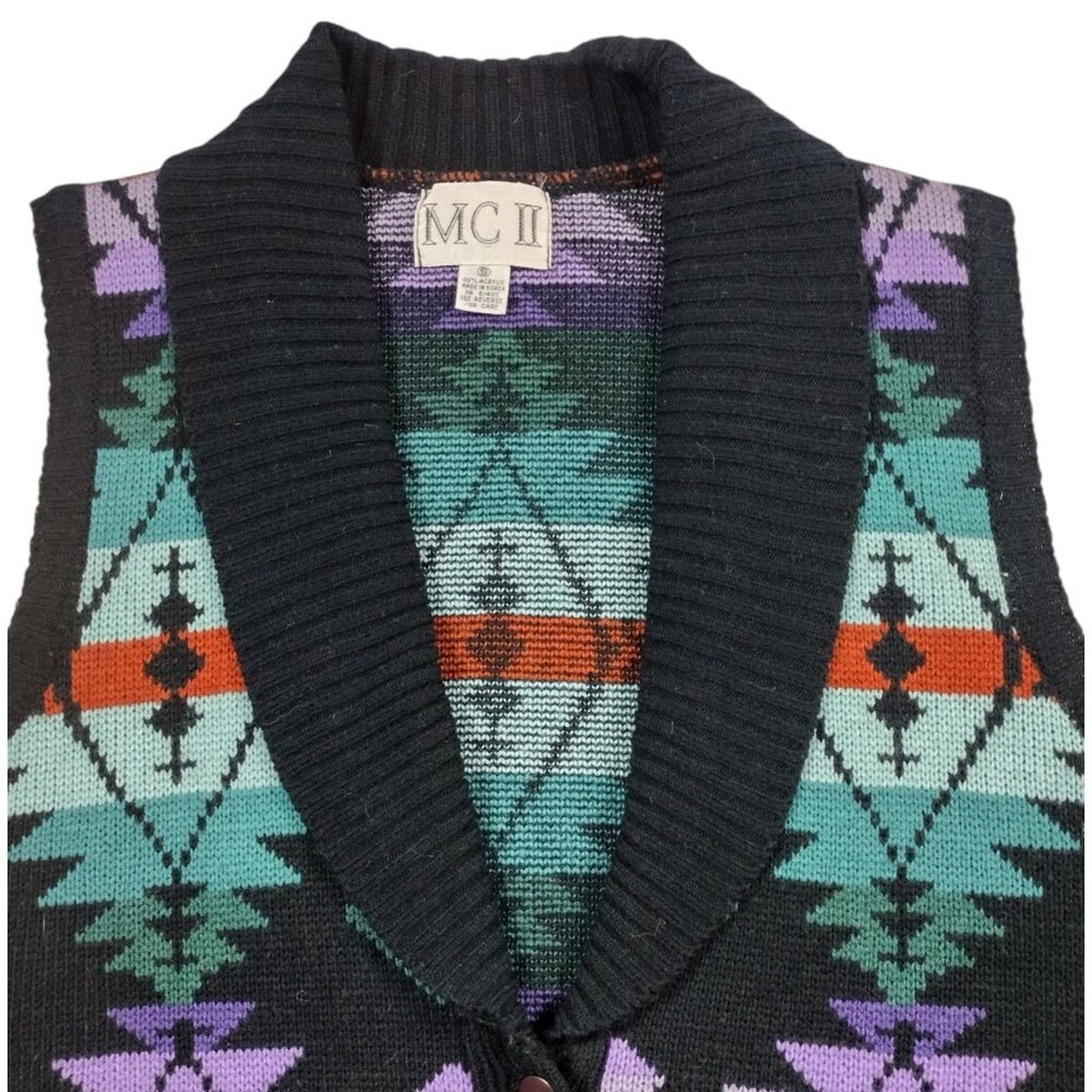 Vintage Vintage MC II Southwest Sweater Vest Size M / US 6-8 / IT 42-44 - 3 Thumbnail