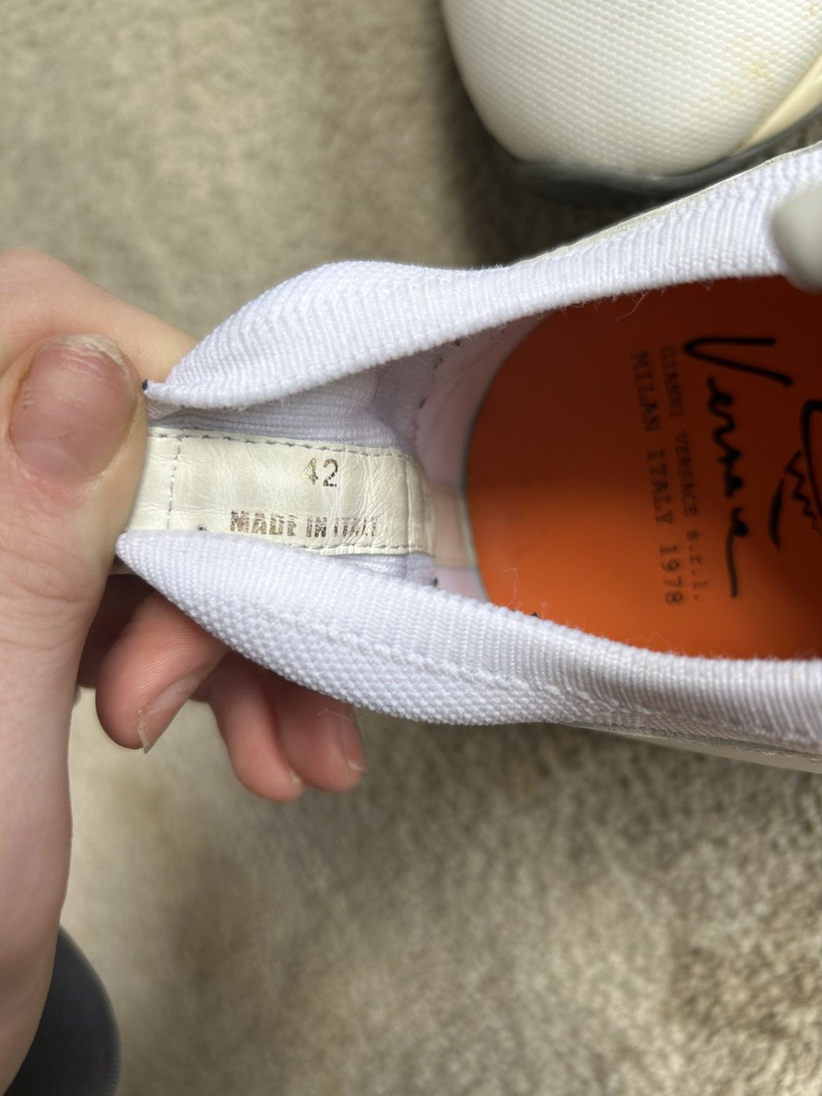 Versace White Versace Squalo Sneakers Size US 8.5 / EU 41-42 - 9 Thumbnail