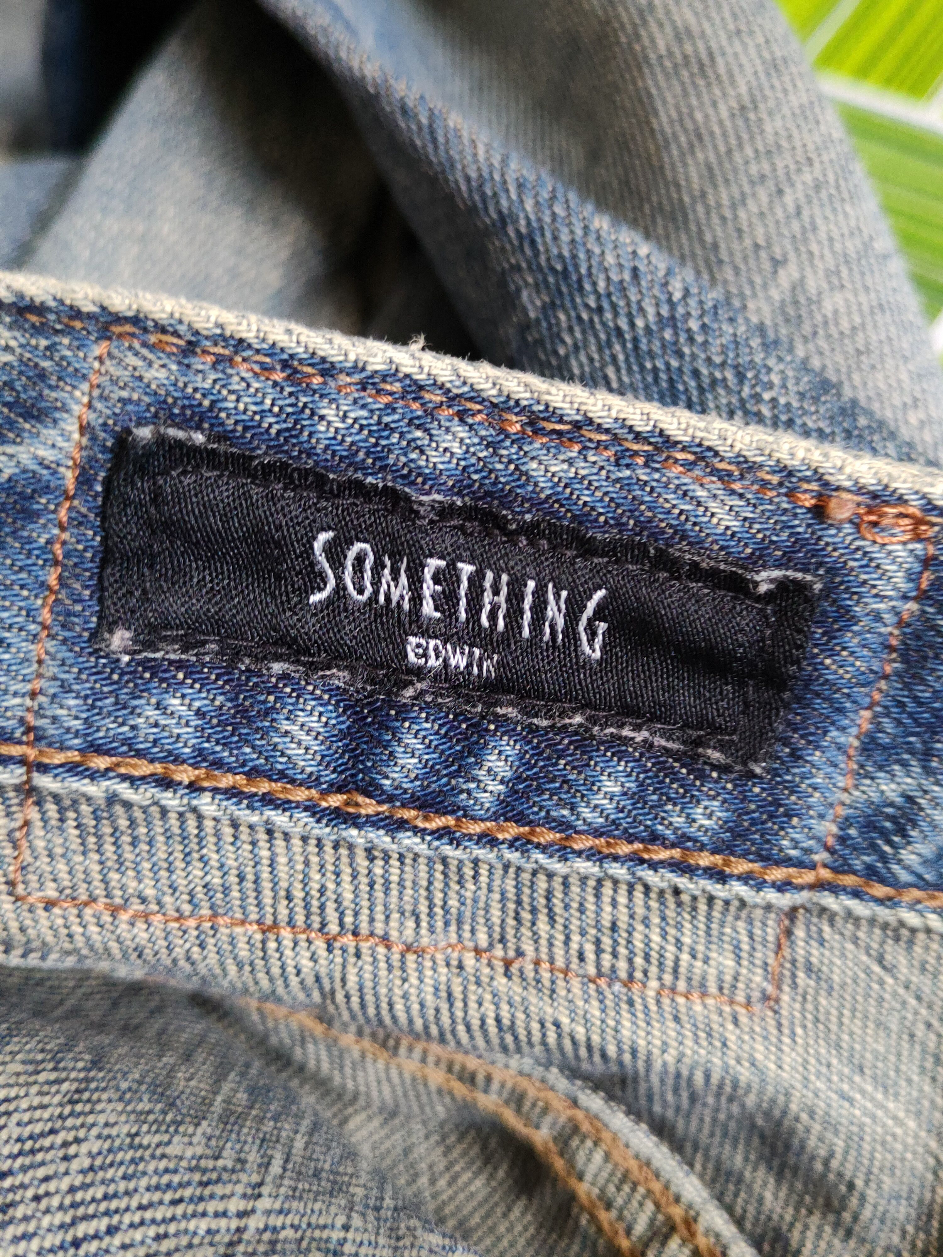 Edwin Something-Edwin Blue Faded Distressed Ripped Jeans #S2250 Size US 32 / EU 48 - 15 Thumbnail