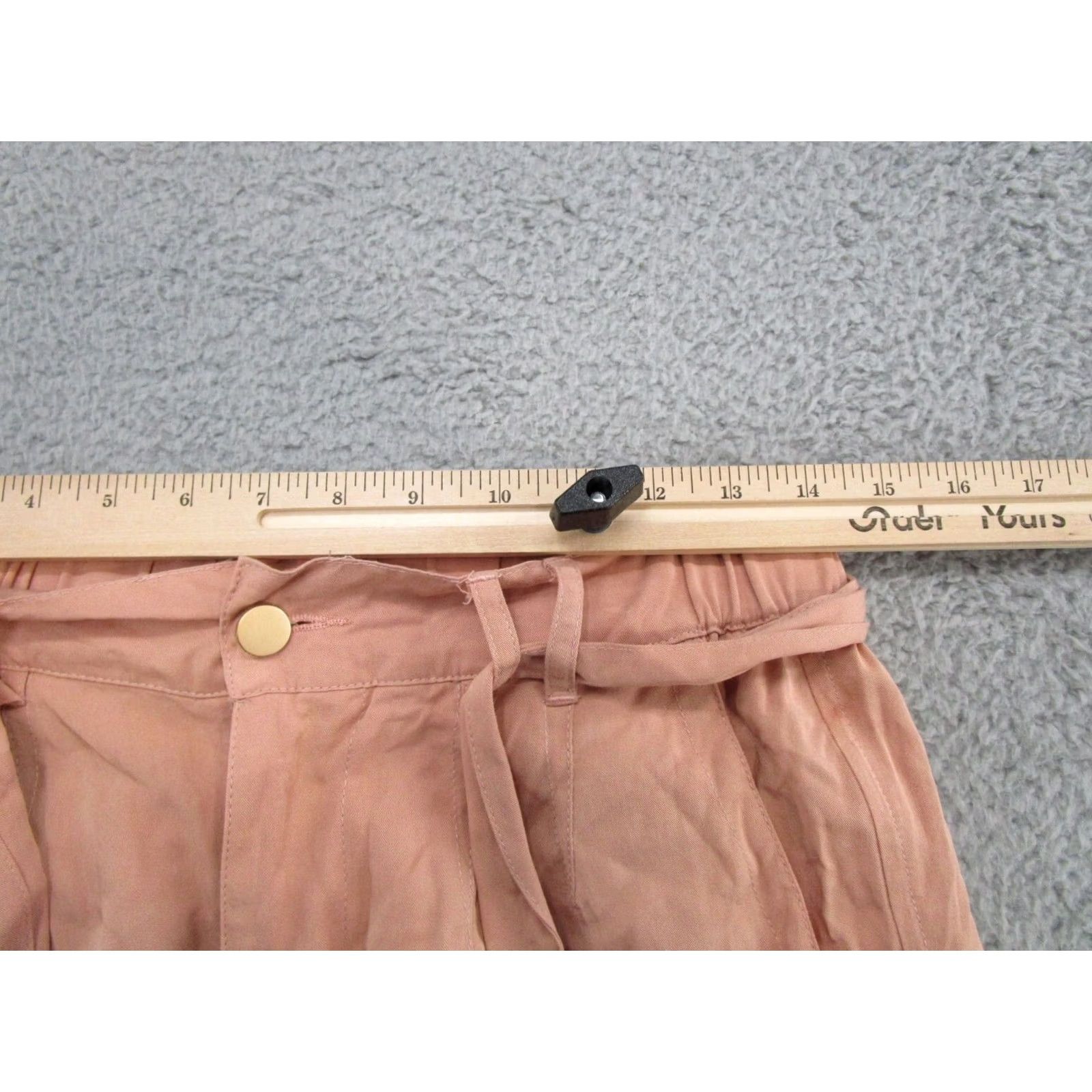 Vintage Entro Pink Jogger Pants Lightweight Tencel Blend Size M Women’s Adult Medium Peach Belted Size 32" / US 10 / IT 46 - 6 Thumbnail