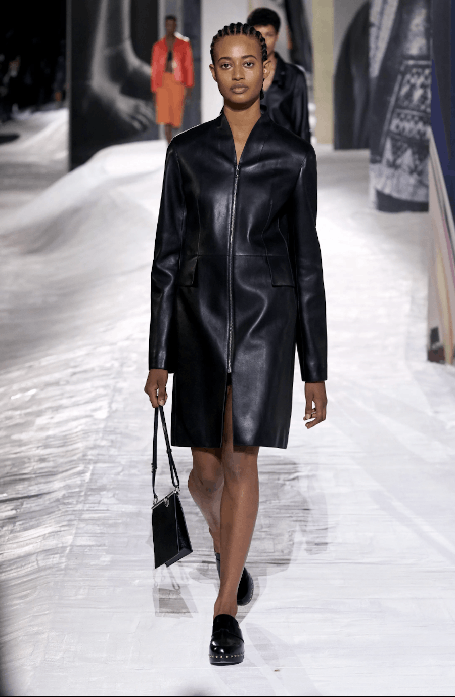 Hermes Hermes Spring 2021 Lamb Leather Zip Front Coat Size S / US 4 / IT 40 - 2 Thumbnail