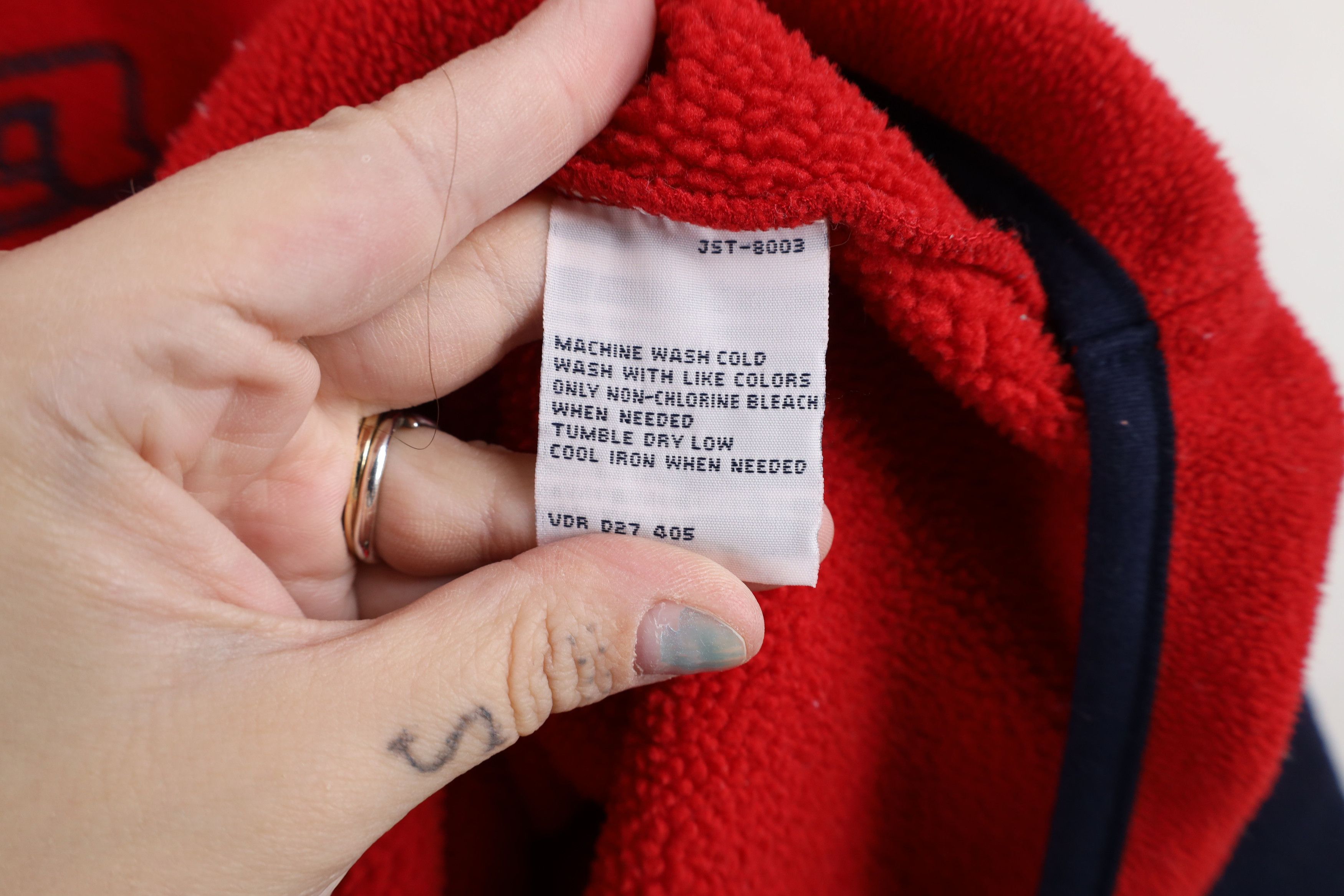 Nautica × Vintage Vintage 90s Nautica Script Half Zip Fleece Pullover Sweater Size US L / EU 52-54 / 3 - 8 Thumbnail
